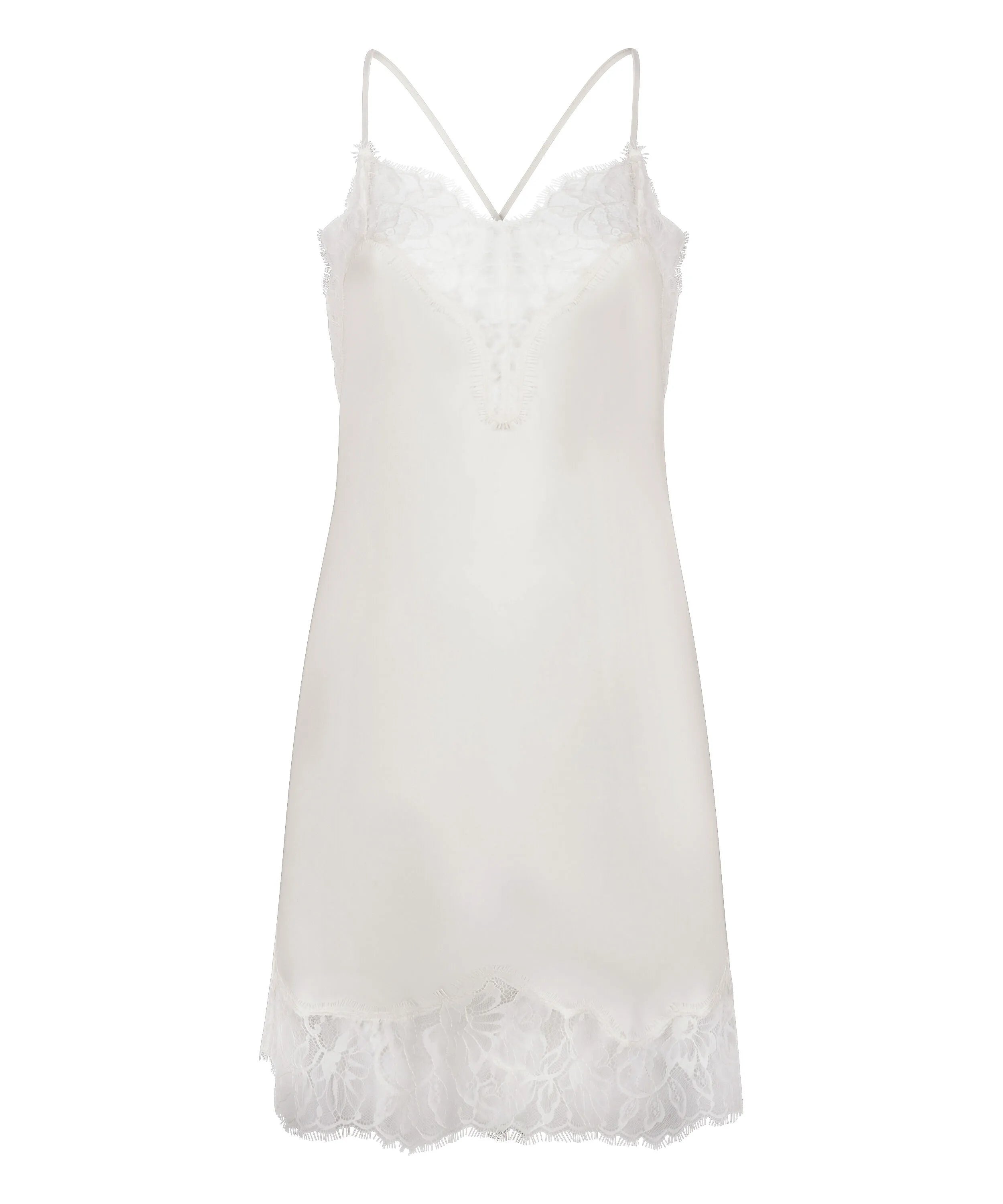 Hunkemoller White Women Valerie Slipdress SKU: 304622_White Image 04