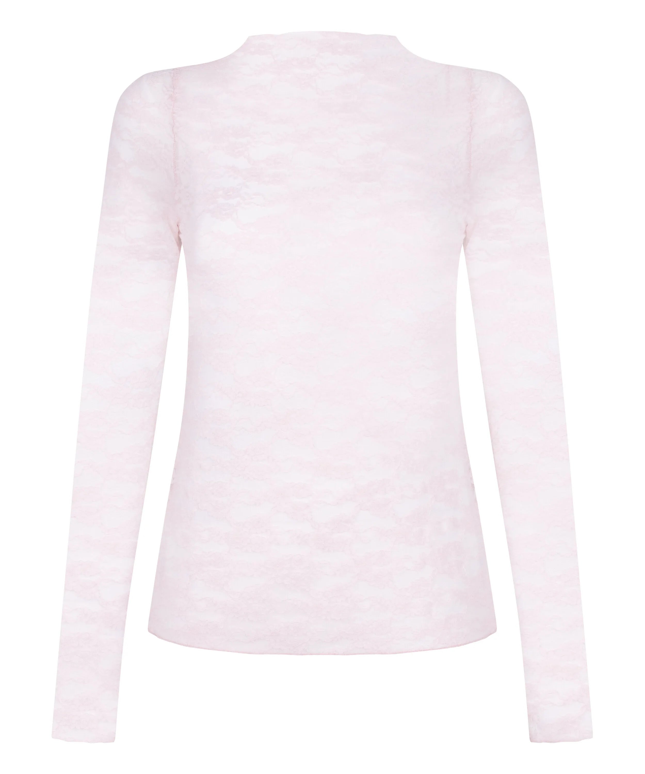 Hunkemoller Pink Women Allover Lace Top SKU: 304625_Pink Image 05