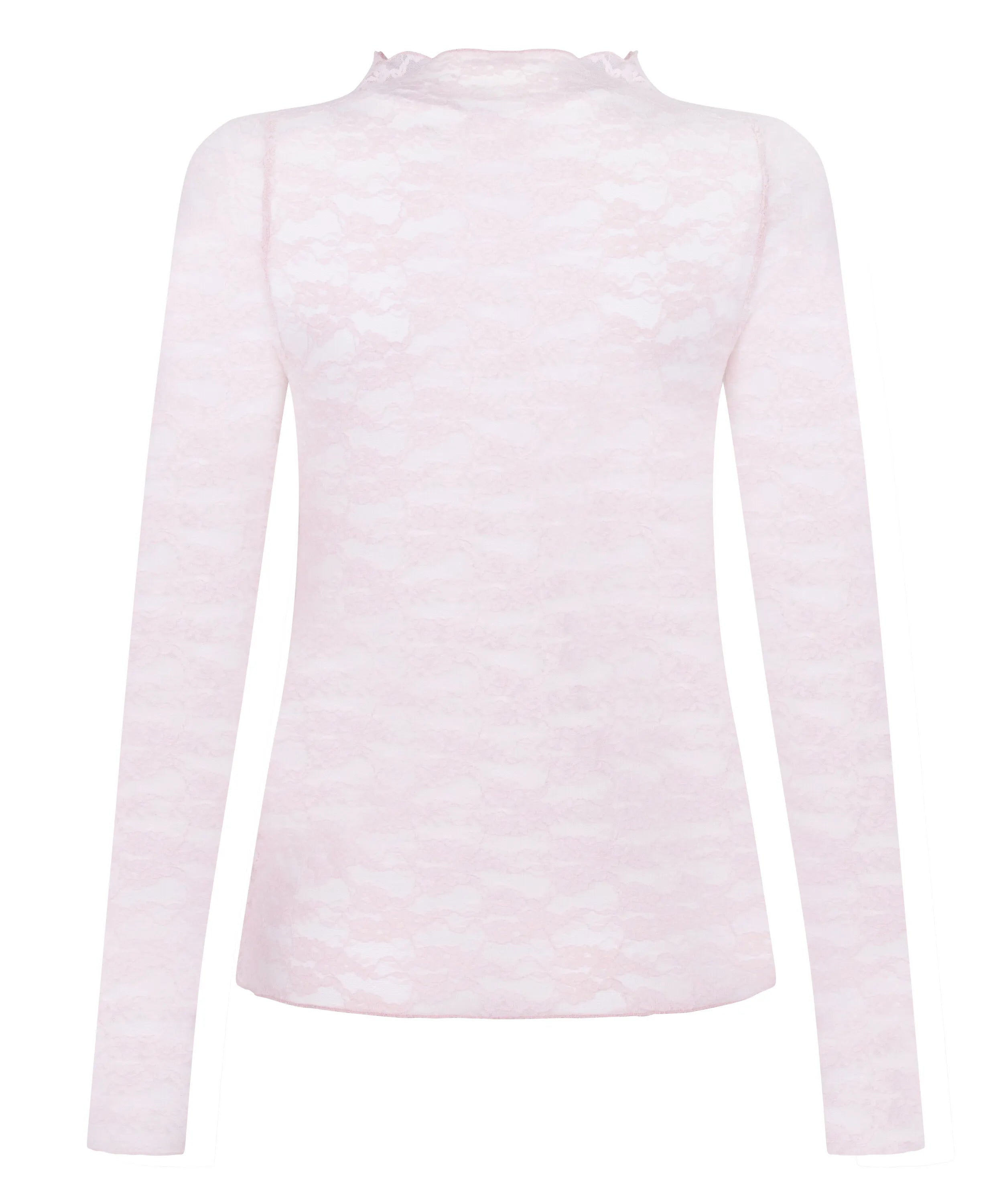 Hunkemoller Pink Women Allover Lace Top SKU: 304625_Pink Image 06