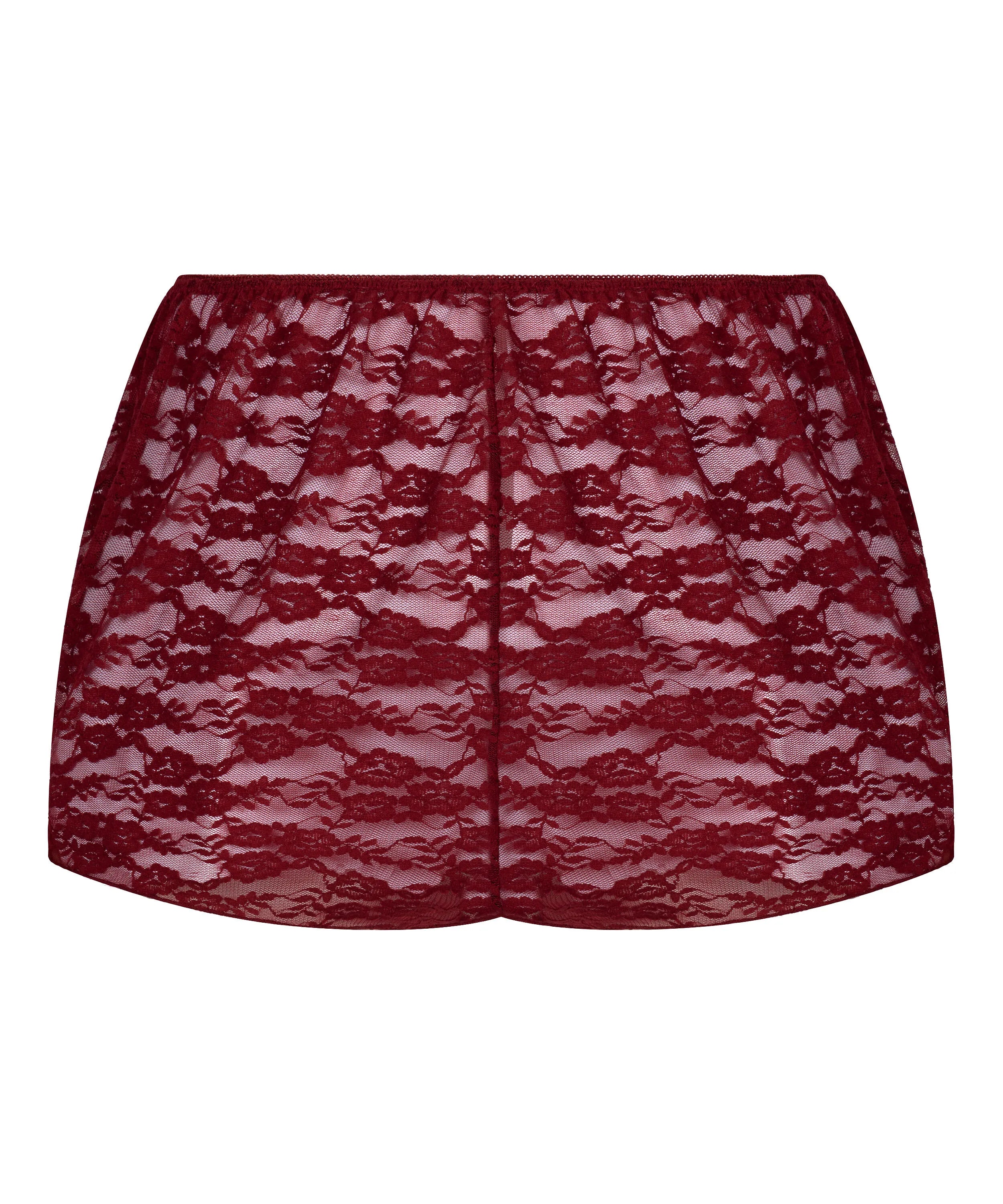 Hunkemoller Red Women Allover Lace Short SKU: 304630_Red Image 05