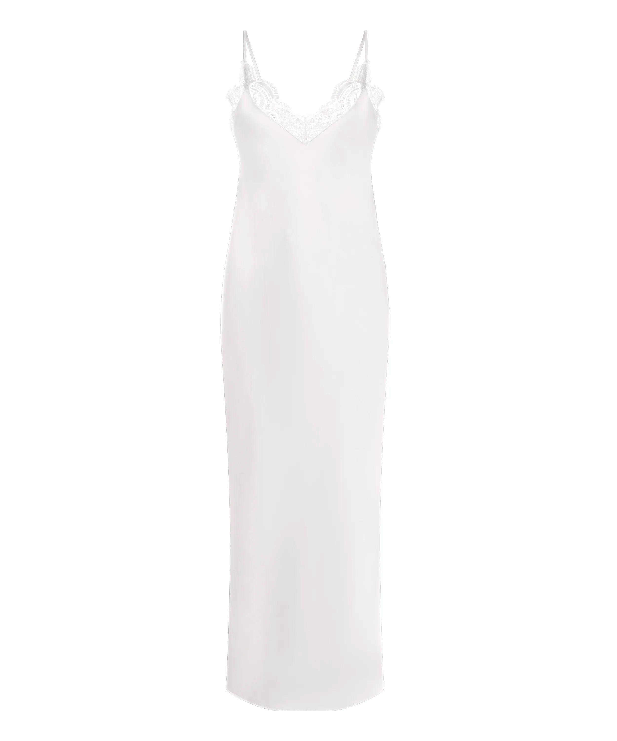 Hunkemoller Gardenia Women Slipdress Long Satin SKU: 304637_Gardenia Image 04