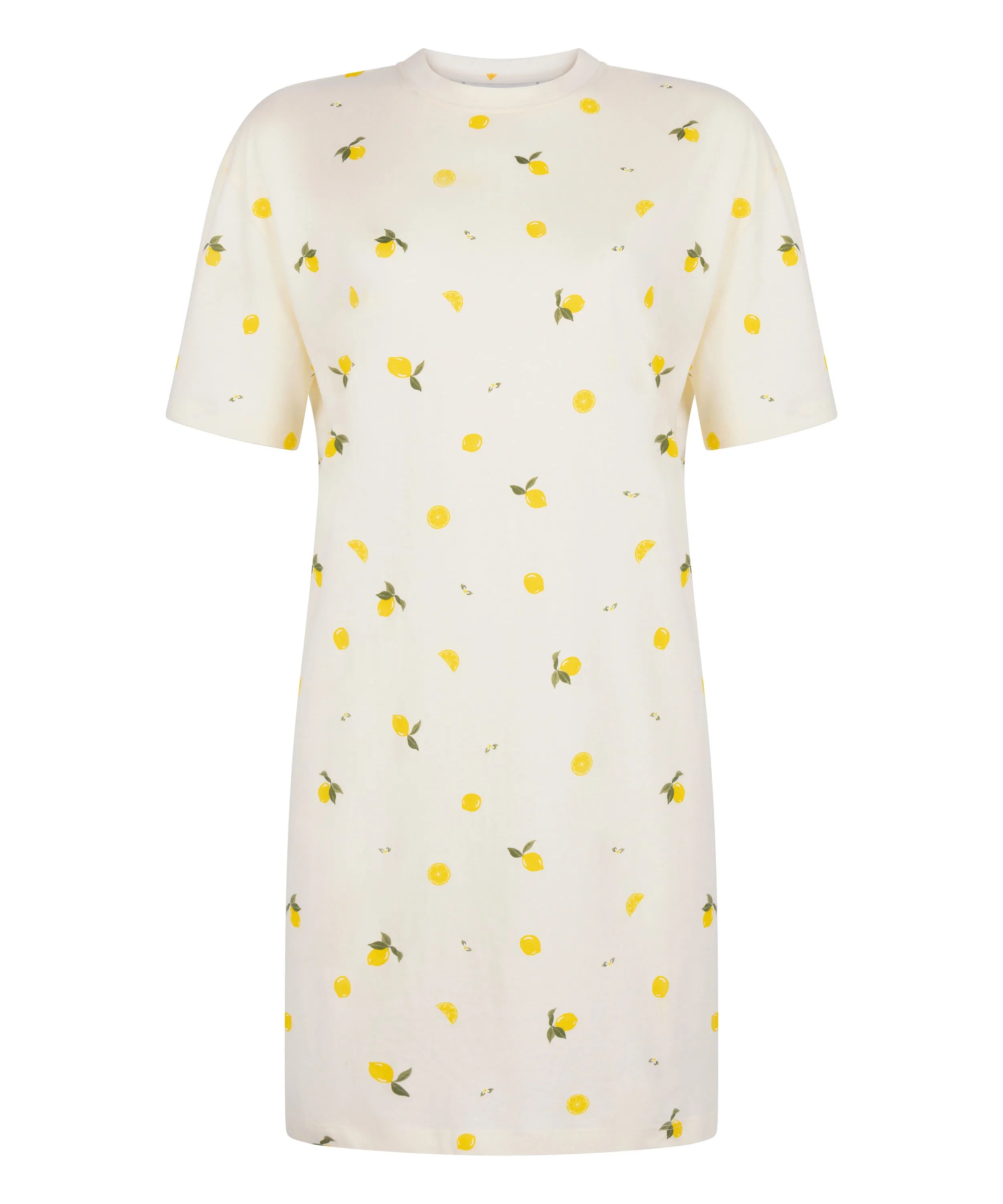 Hunkemoller White Women Round Neck Nightshirt SKU: 304668_White Image 04