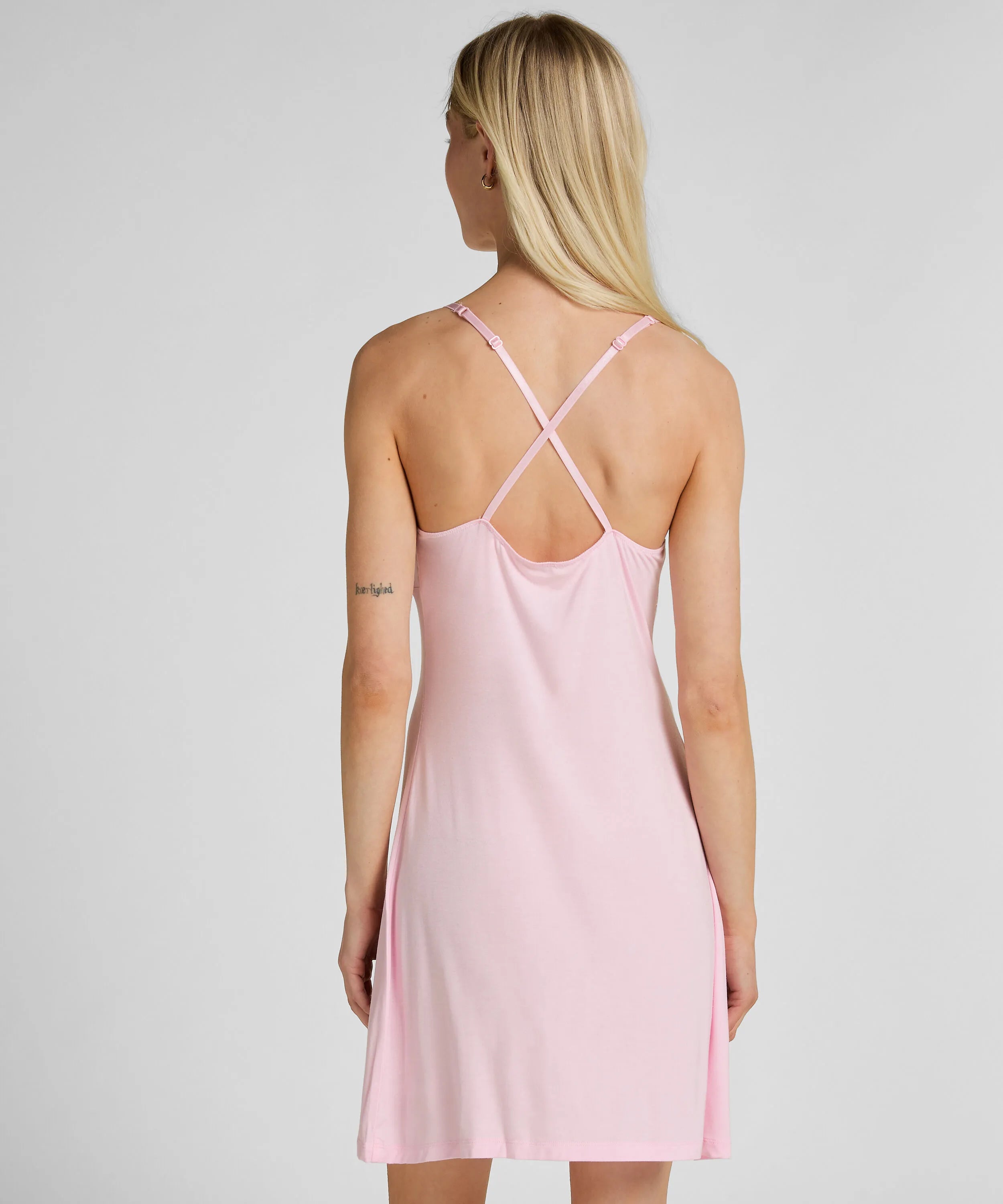 Hunkemoller Pink Women Jersey Slipdress SKU: 304685_Pink Image 03