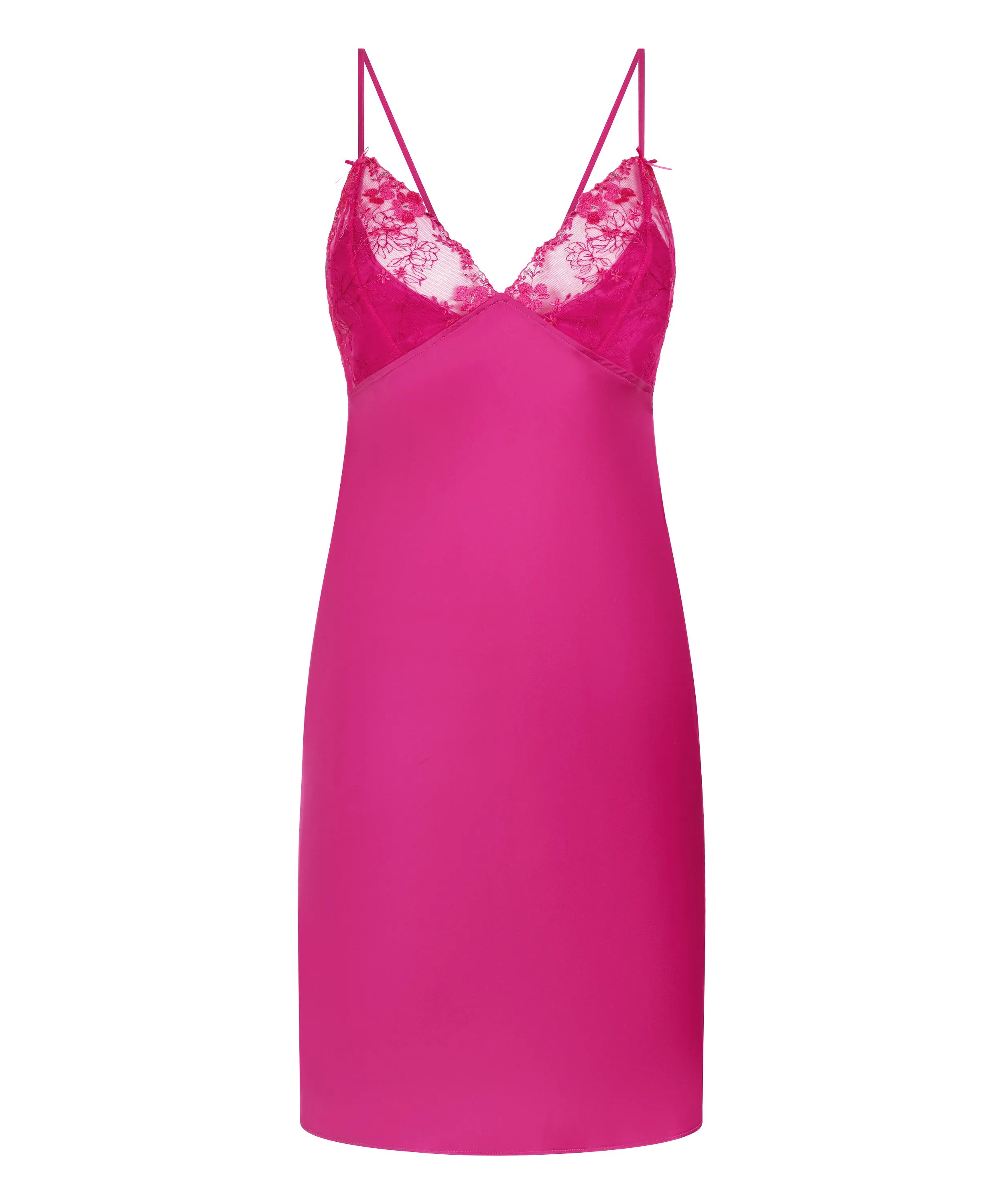 Hunkemoller Rose Violet Women Peonie Slipdress Satin SKU: 304713_Rose Violet Image 08