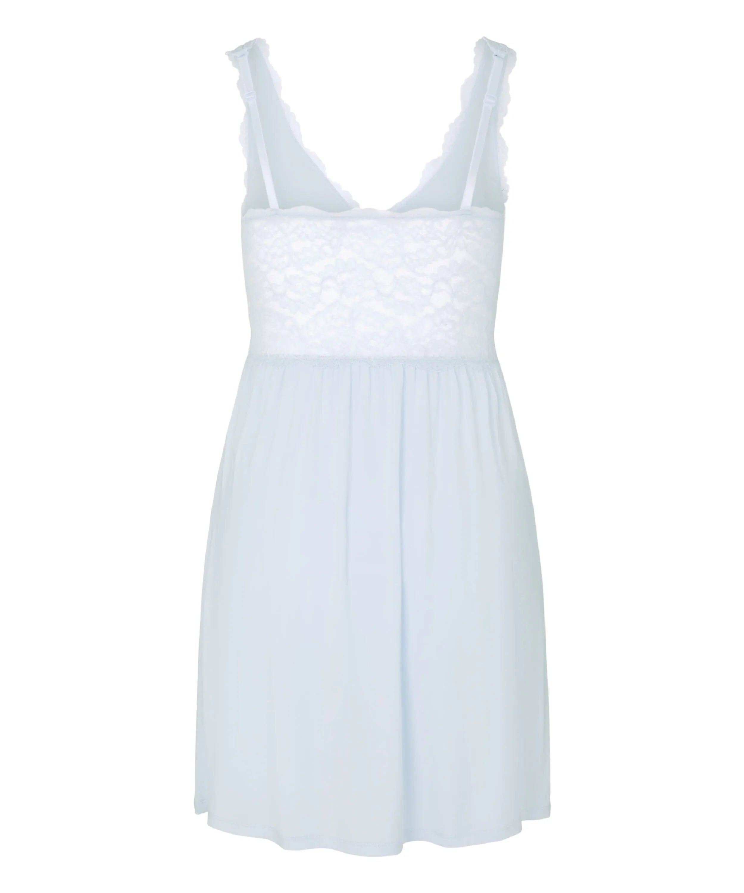 Hunkemoller Blue Women Nora Lace Slip Dress SKU: 304718_Blue Image 05