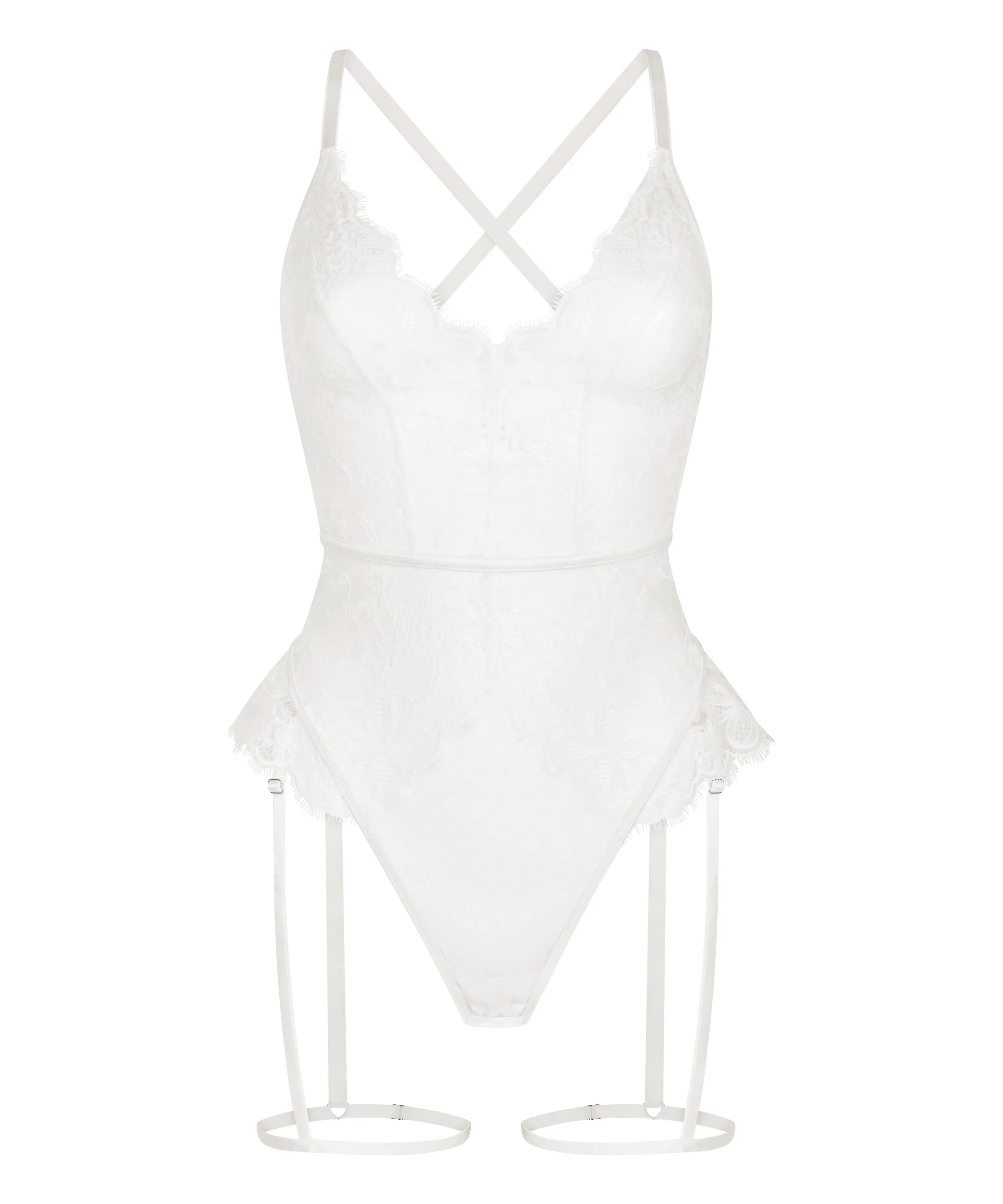 Hunkemoller White Women Prina Body SKU: 304832_White Image 04