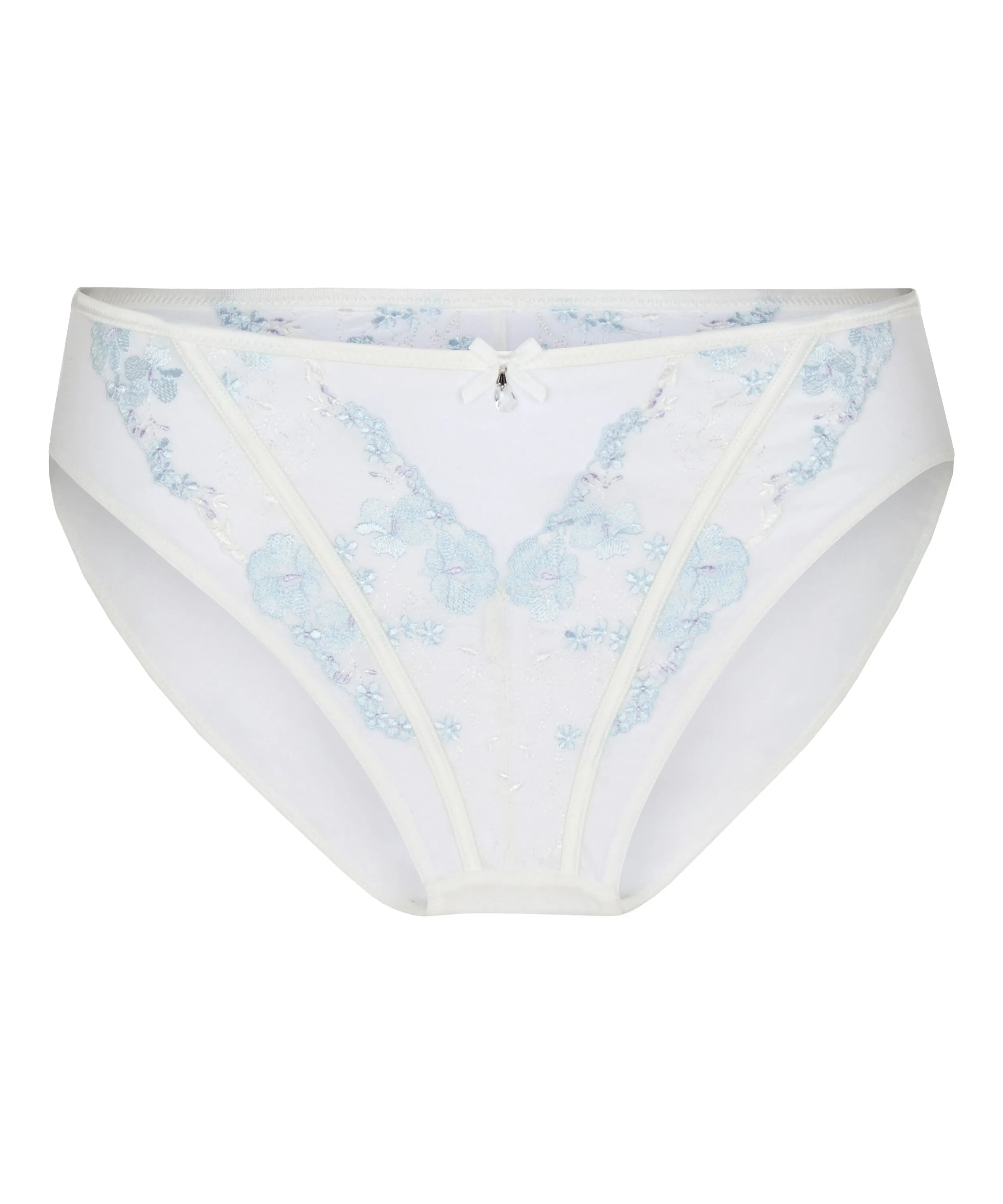Hunkemoller White Women Peonie High Waisted Brazilian SKU: 304872_White Image 04