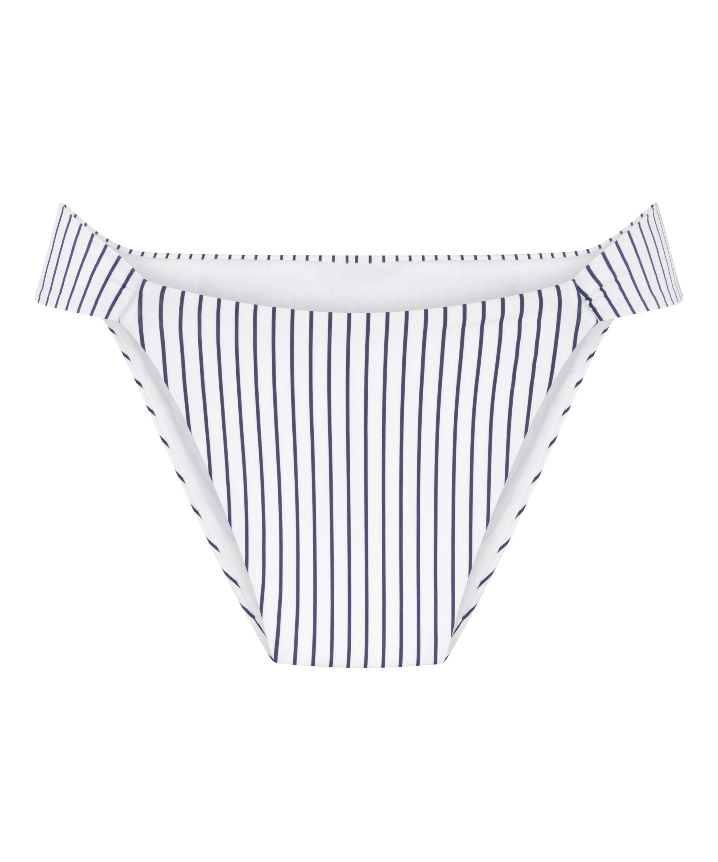 Hunkemoller White Women Stripes Highleg Bikini Bottom SKU: 305057_White Image 04