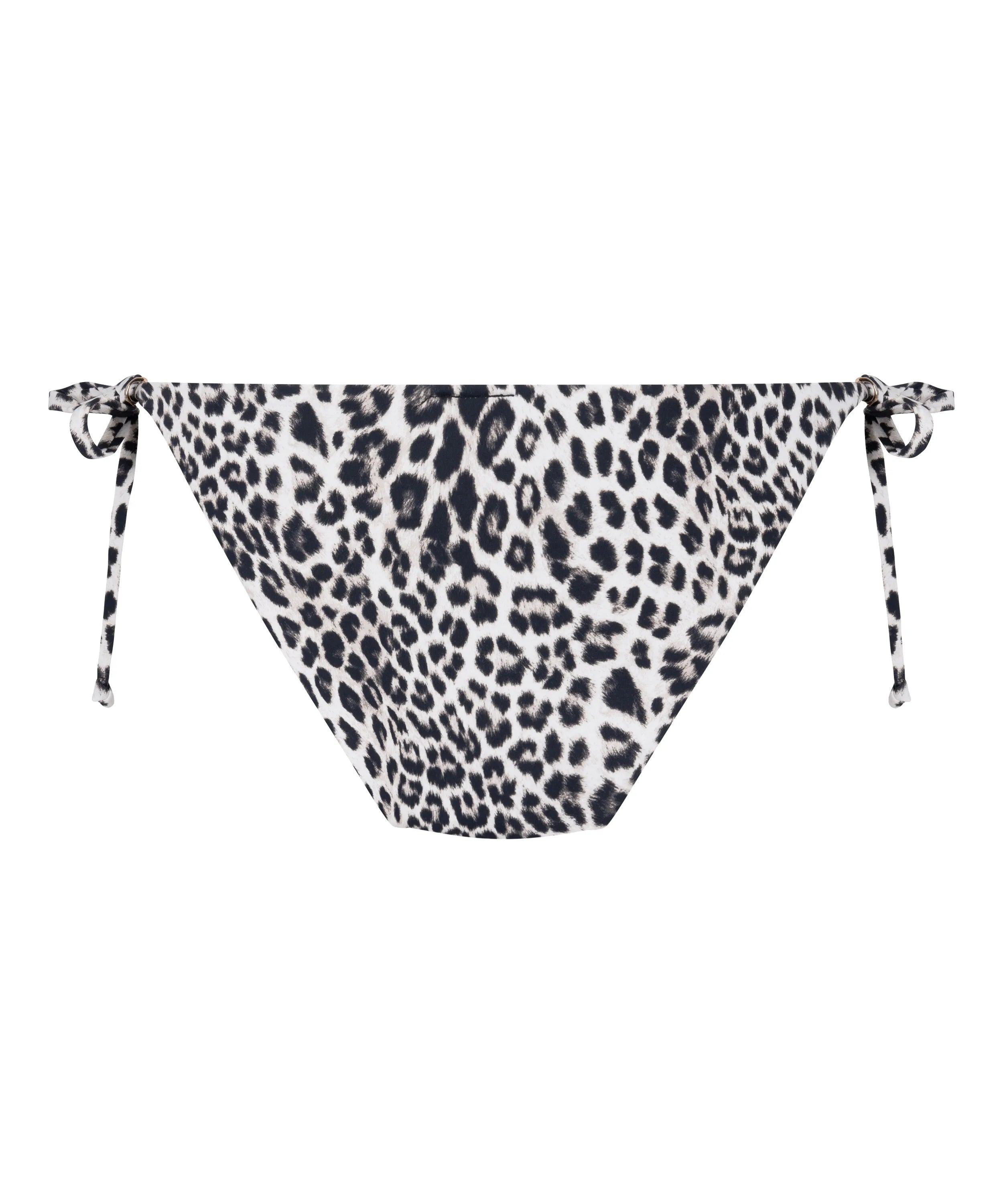 Hunkemoller Black Women Leopard Cheeky Bikini Bottom SKU: 305416_Black Image 06