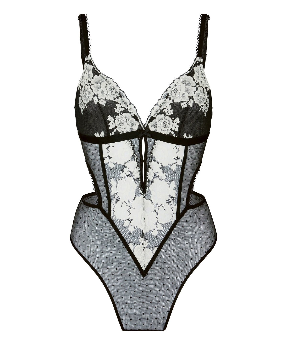 Hunkemoller Caviar Women Body Lindi SKU: 305595_Caviar Image 04