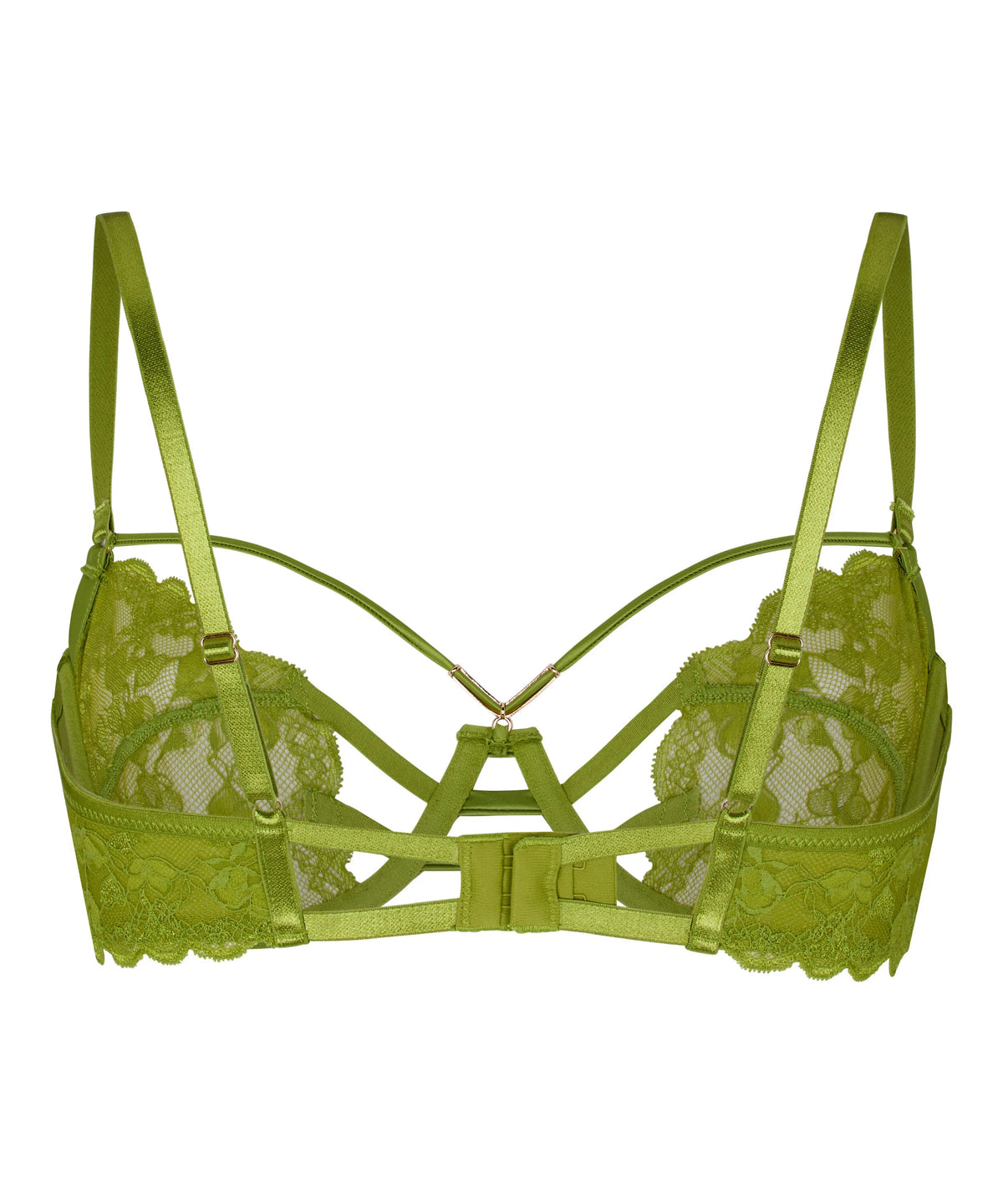 Hunkemoller Lima Bean Green Women Non-Padded Underwired Bra Zara in Different Cup Sizes SKU: 305743_Lima Bean Green Image 05