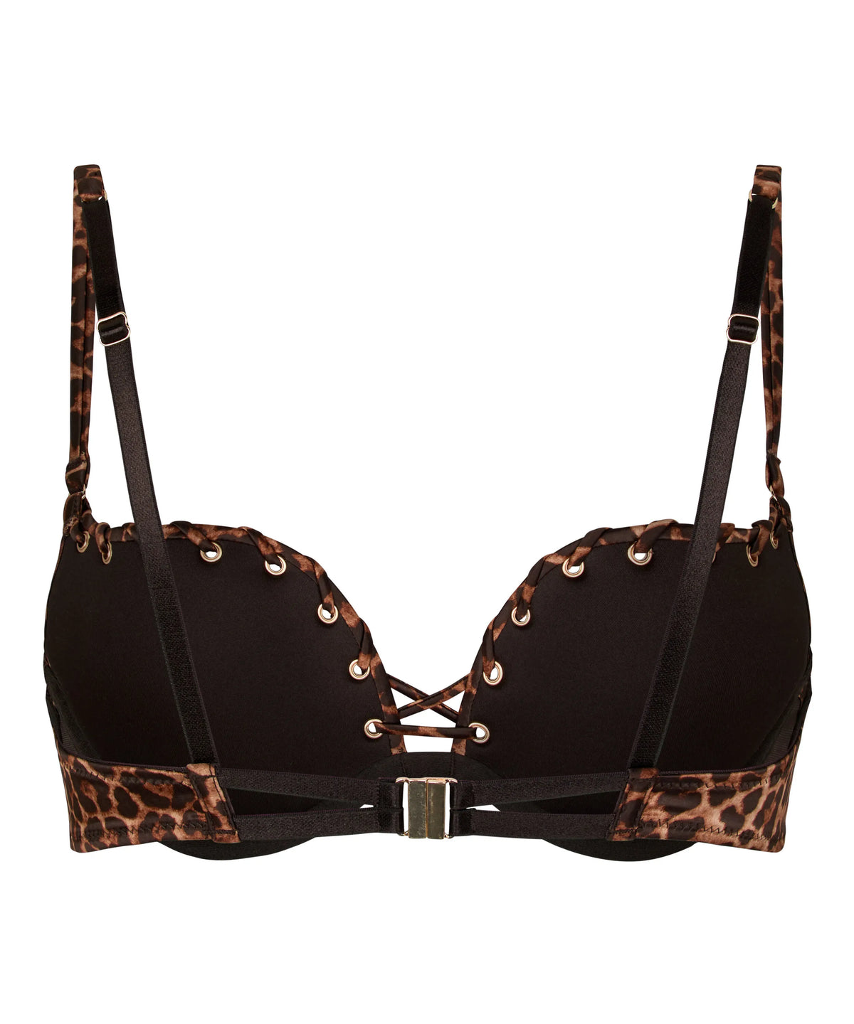 Hunkemoller Chocolate Torte Women Maximizer Bra Quinn in Different Cup Sizes SKU: 305781_Chocolate Torte Image 06