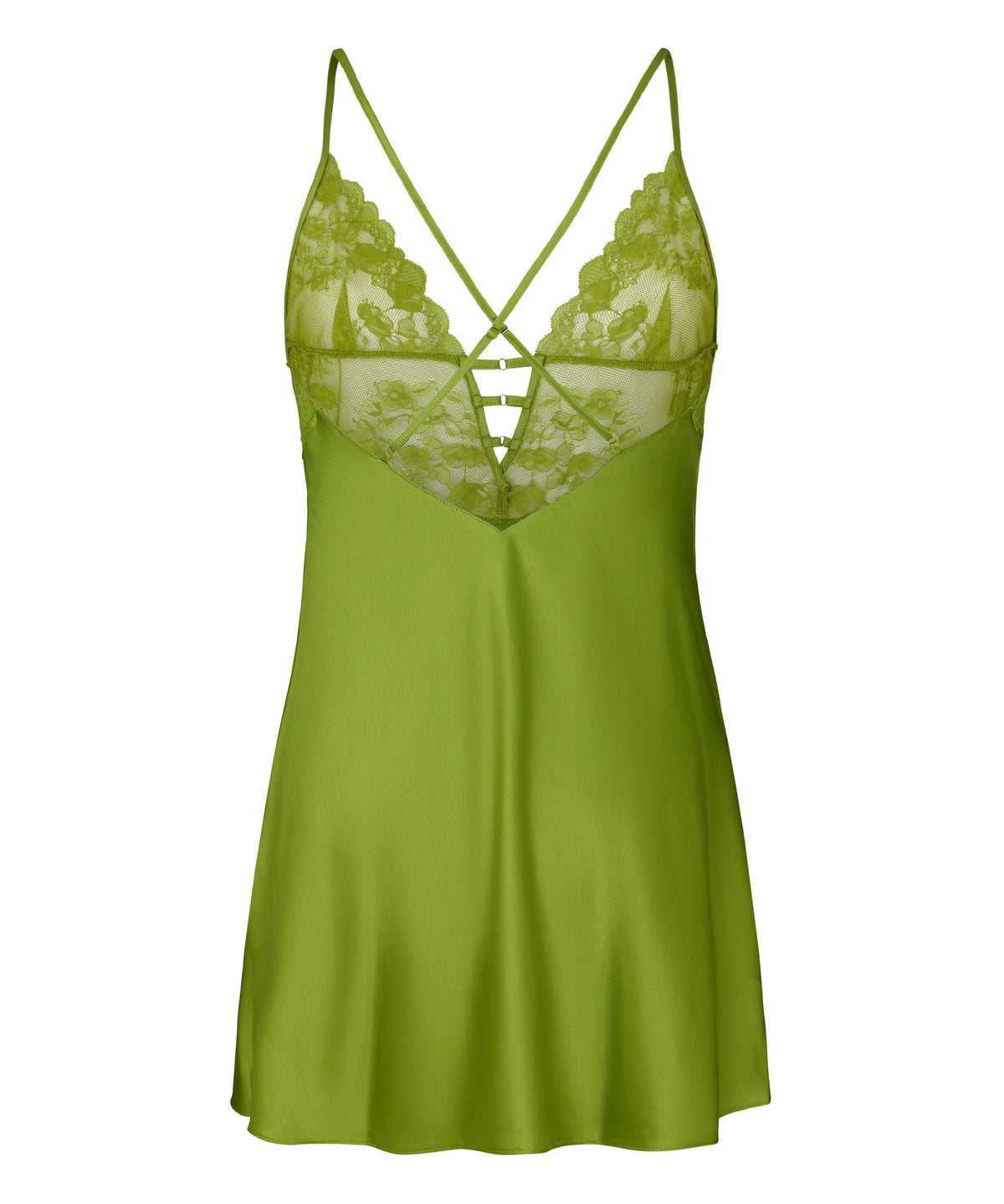 Hunkemoller Lima Bean Green Women Slipdress Zara SKU: 306163_Lima Bean Green Image 05