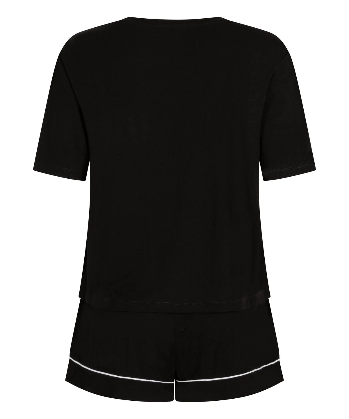 Hunkemoller Black Women Pyjama Set Jersey Essential SKU: 306200_Black Image 06
