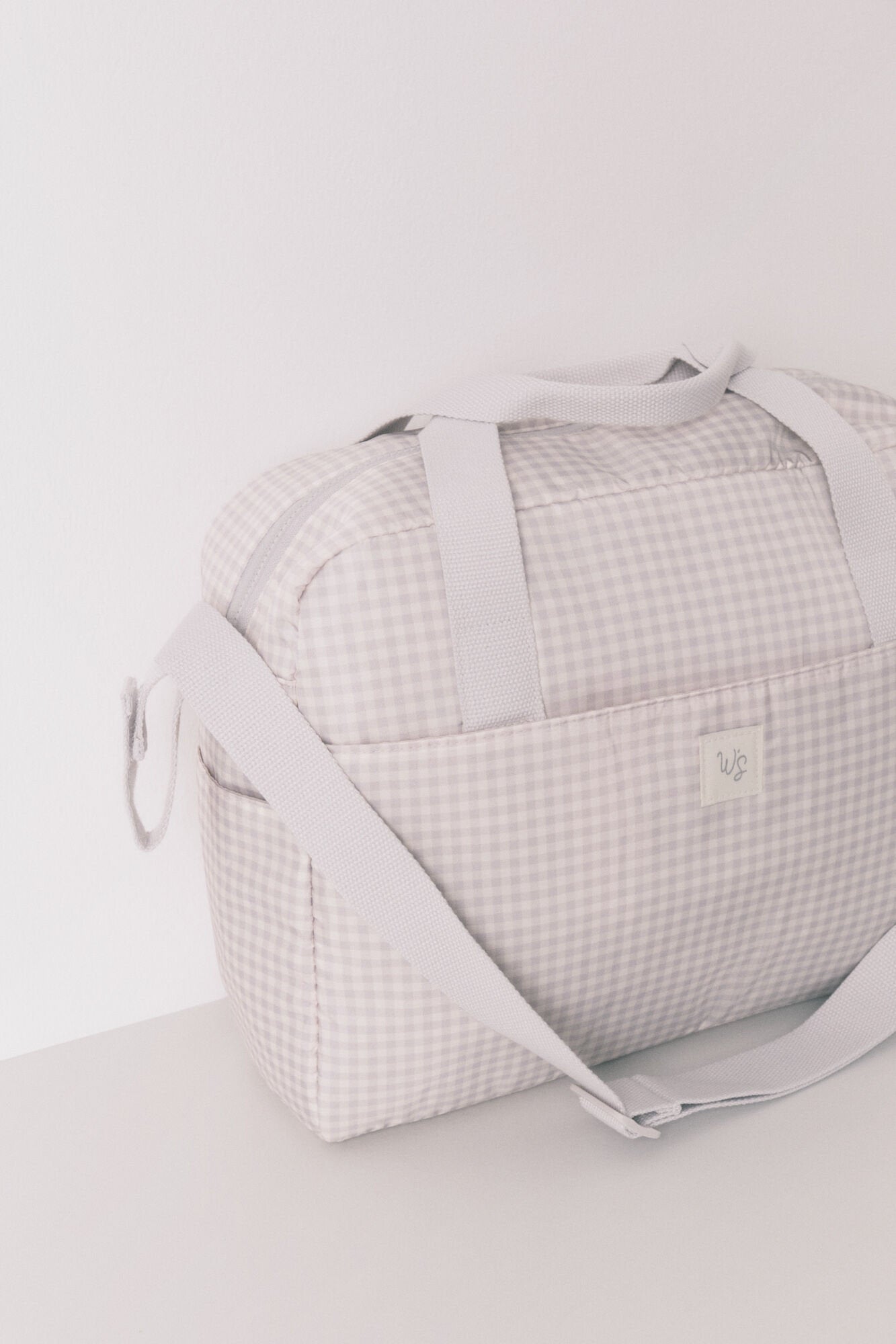 Women Secret_Large Dark Grey Gingham Check "Maternity" Handbag_3062334_43_02