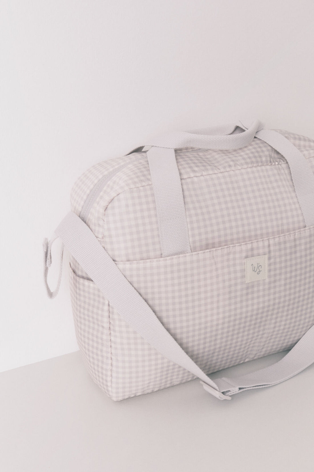 Women Secret_Large Dark Grey Gingham Check "Maternity" Handbag_3062334_43_02