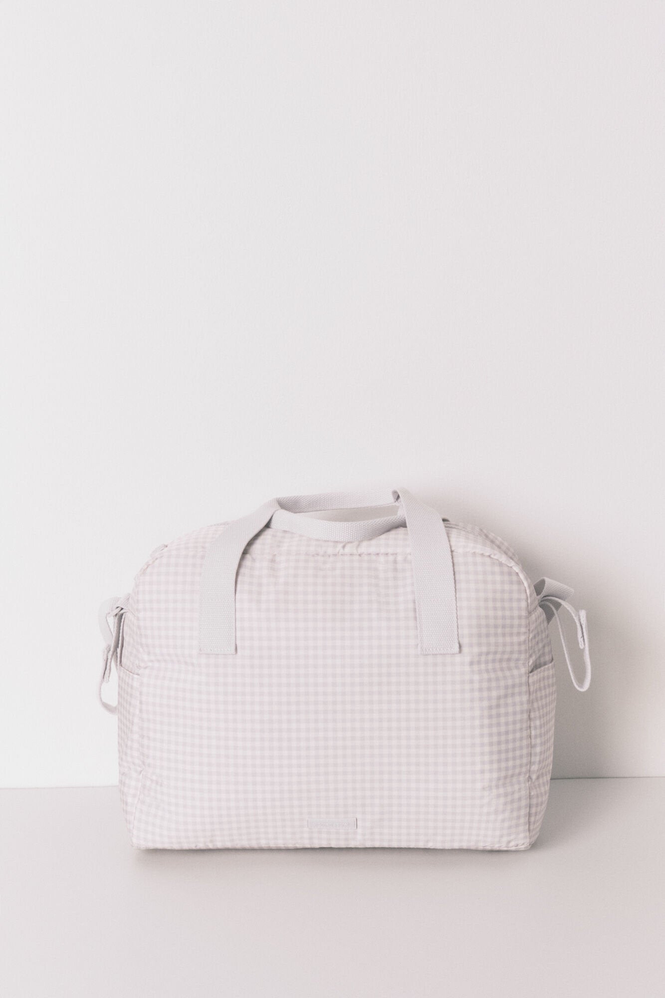 Women Secret_Large Dark Grey Gingham Check "Maternity" Handbag_3062334_43_05