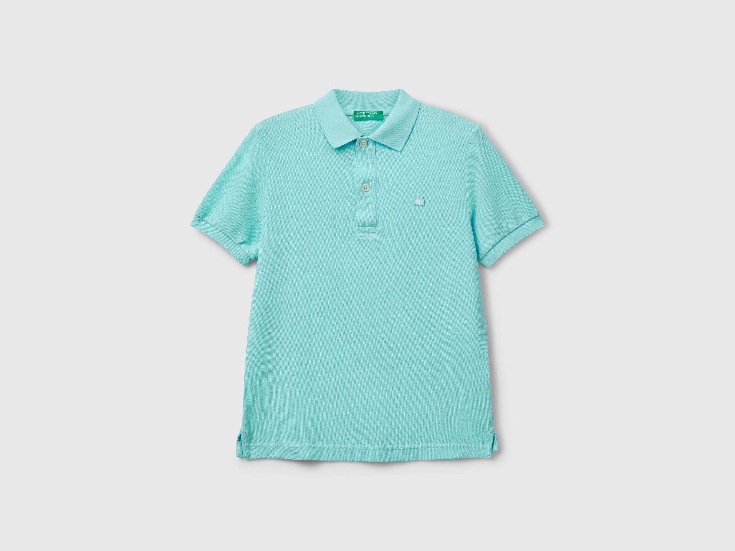 Benetton_Slim Fit Polo in Pure Cotton_3089C300Q_18T_01