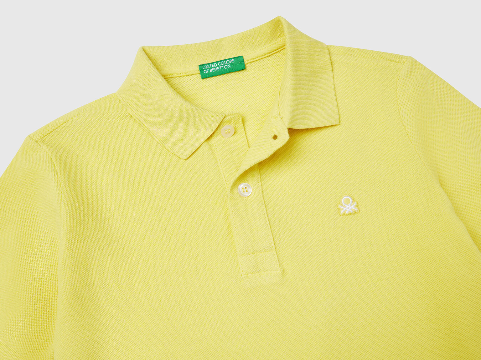 Benetton_Slim Fit Polo in Pure Cotton_3089C300Q_1T1_03