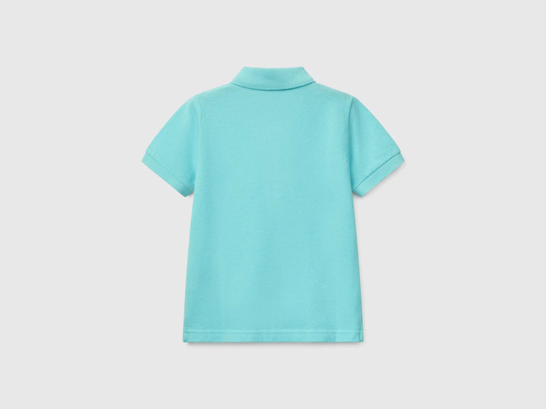 Benetton_Short Sleeve Polo in Pure Cotton_3089G3008_18T_02