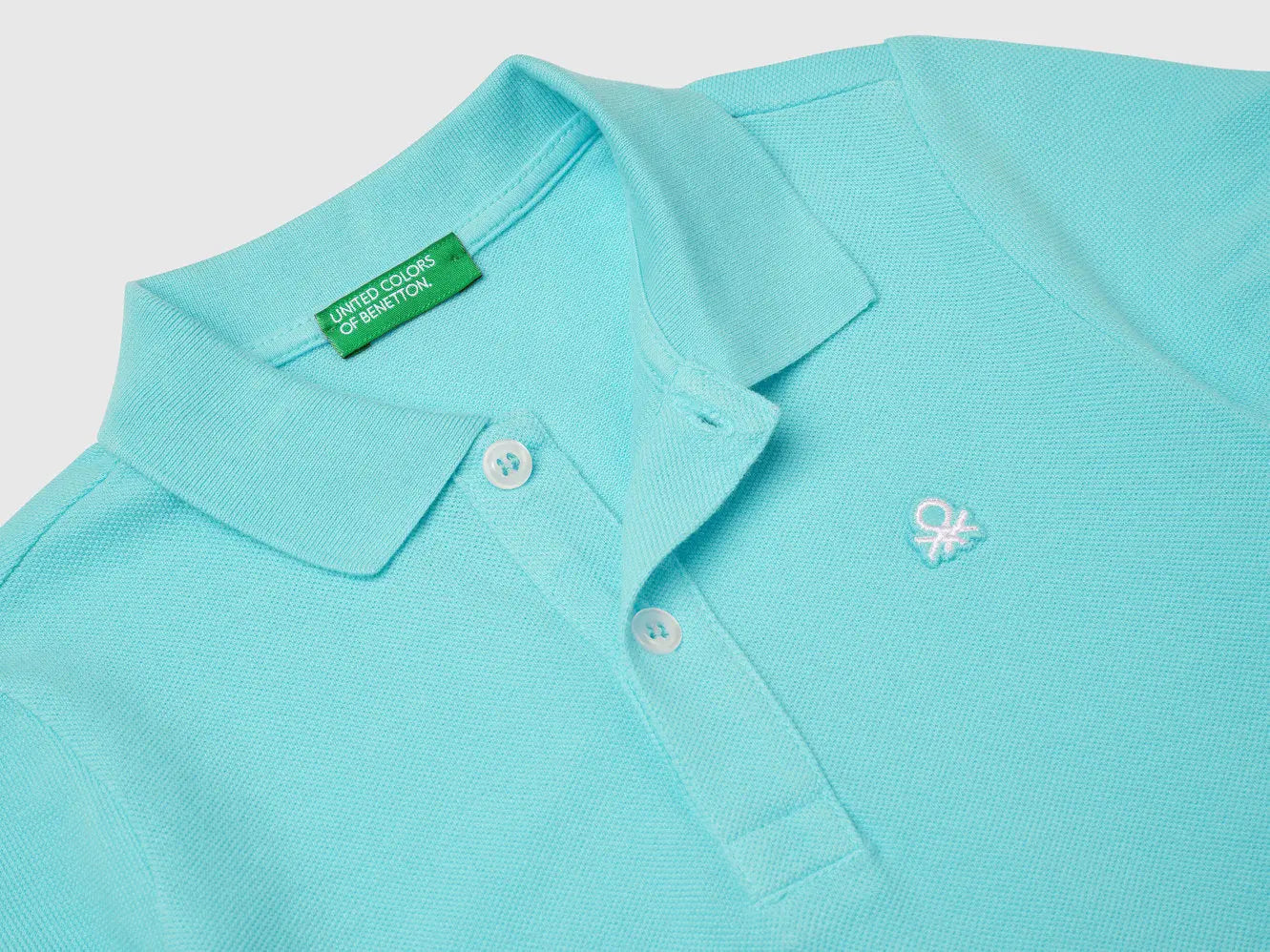 Benetton_Short Sleeve Polo in Pure Cotton_3089G3008_18T_03