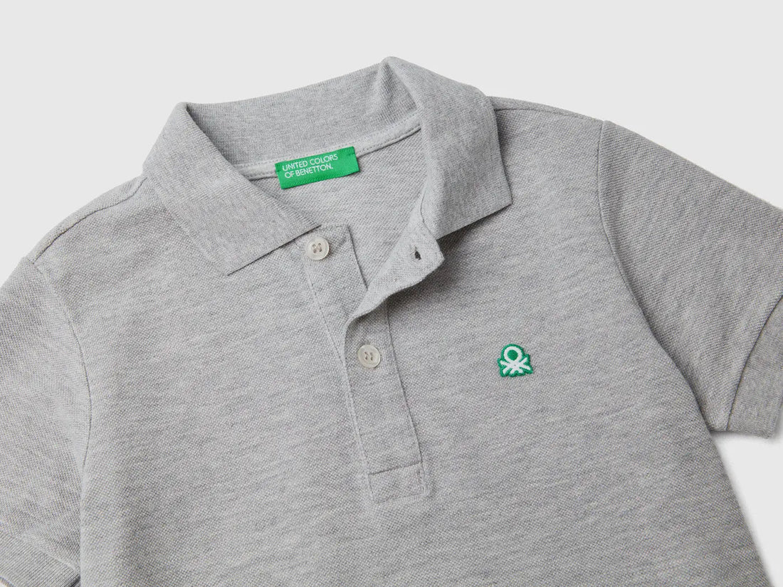 Benetton_Short Sleeve Polo In Organic Cotton_3089G3008_501_02
