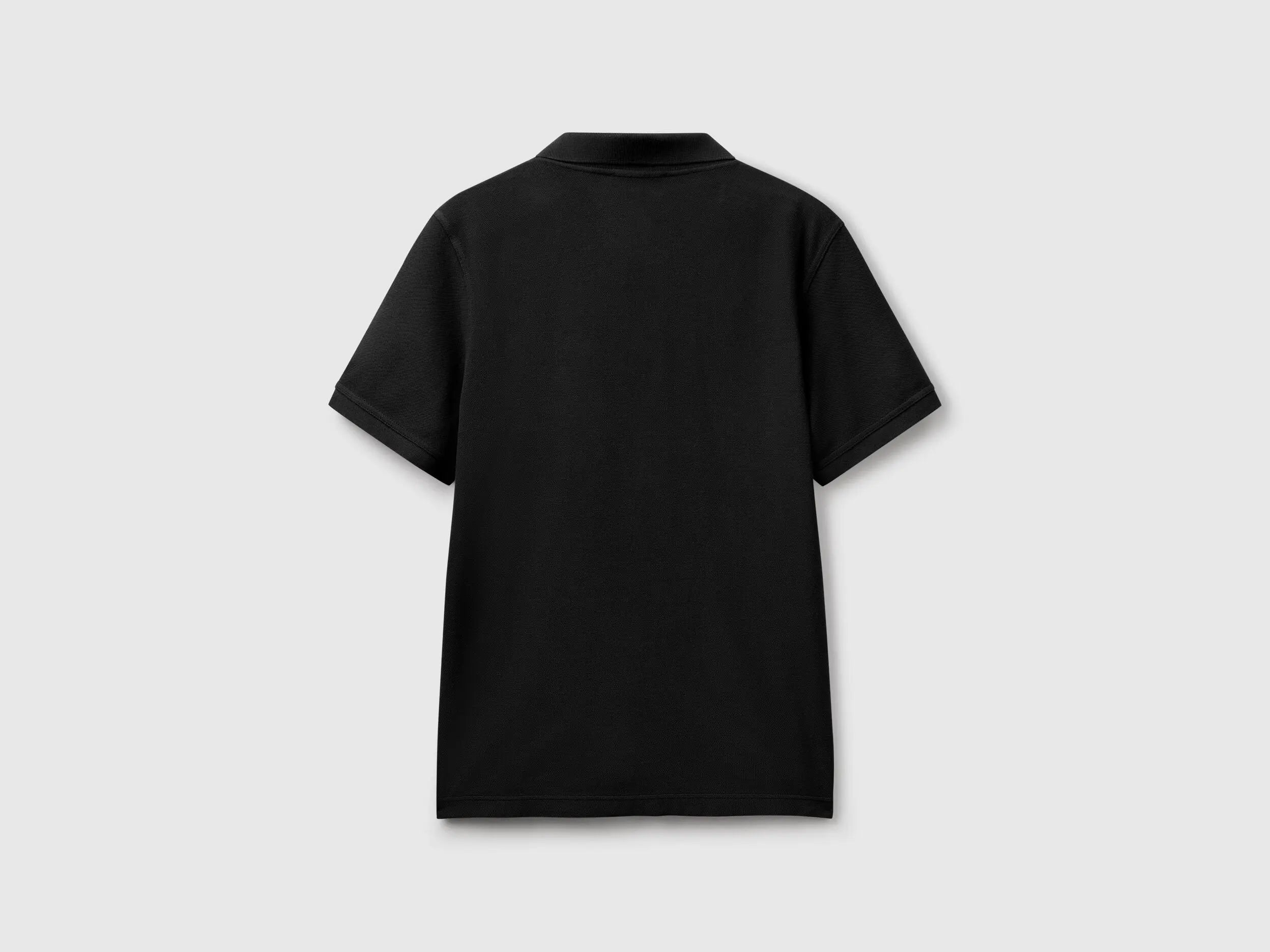 Benetton_Black Regular Fit Polo_3089J3179_100_05