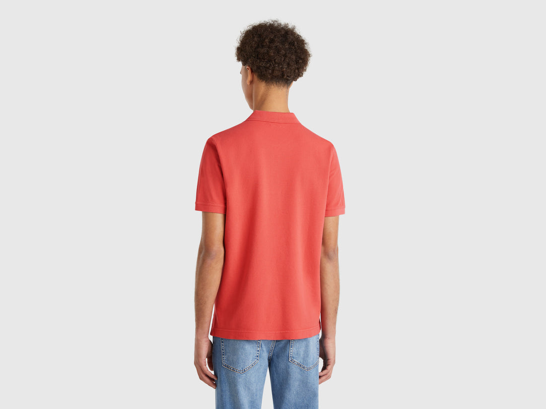 Benetton_Brick Red Regular Fit Polo_3089J3179_136_02