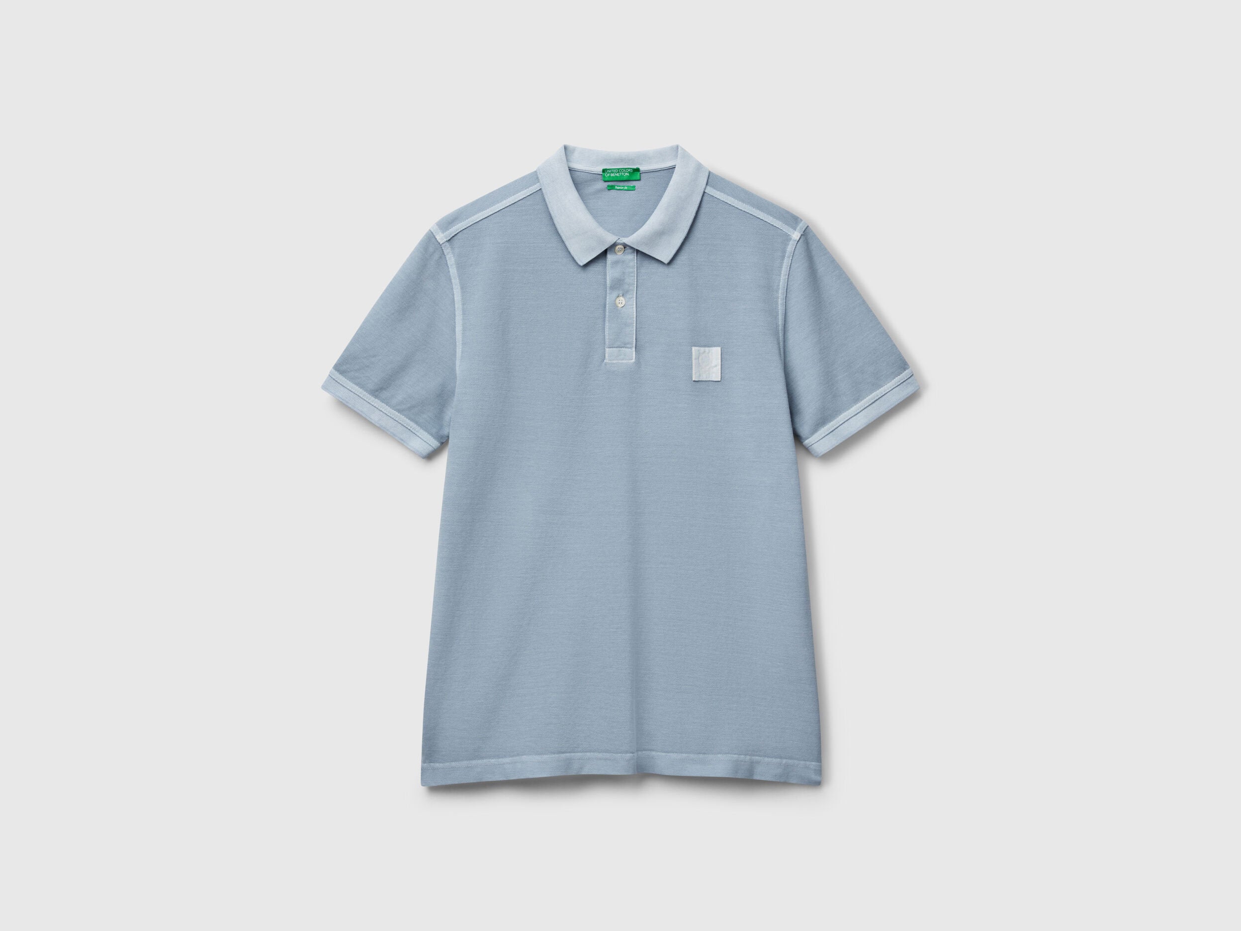 Benetton_Regular Fit Light Blue Polo_3089U302D_8F9_03