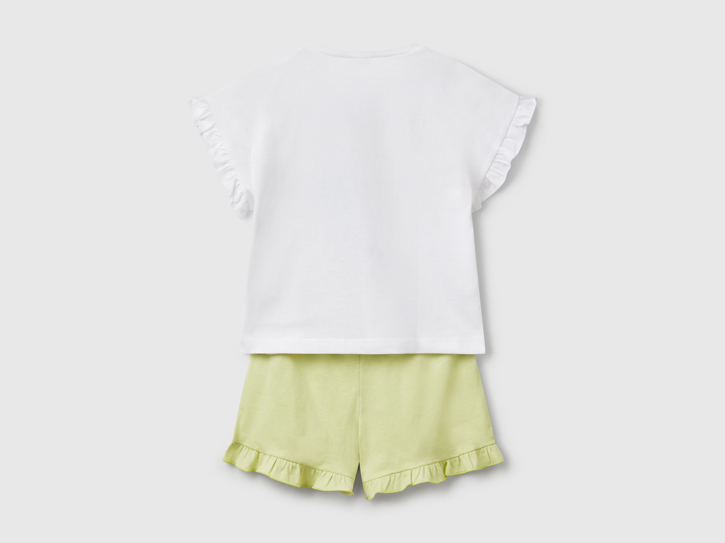 Benetton_Pajamas with Print and Rouches_30960P08C_101_02