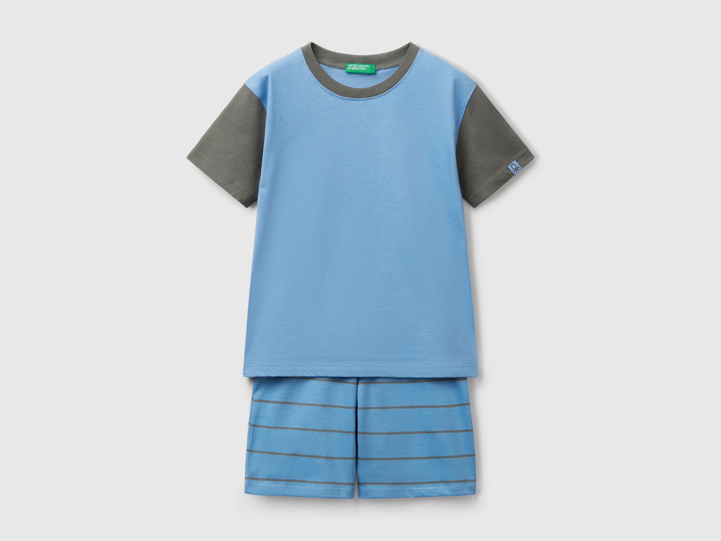 Benetton_Short Pyjamas in Pure Cotton_30960P08R_10H_01