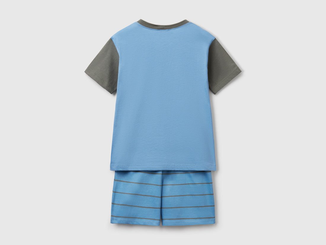 Benetton_Short Pyjamas in Pure Cotton_30960P08R_10H_02