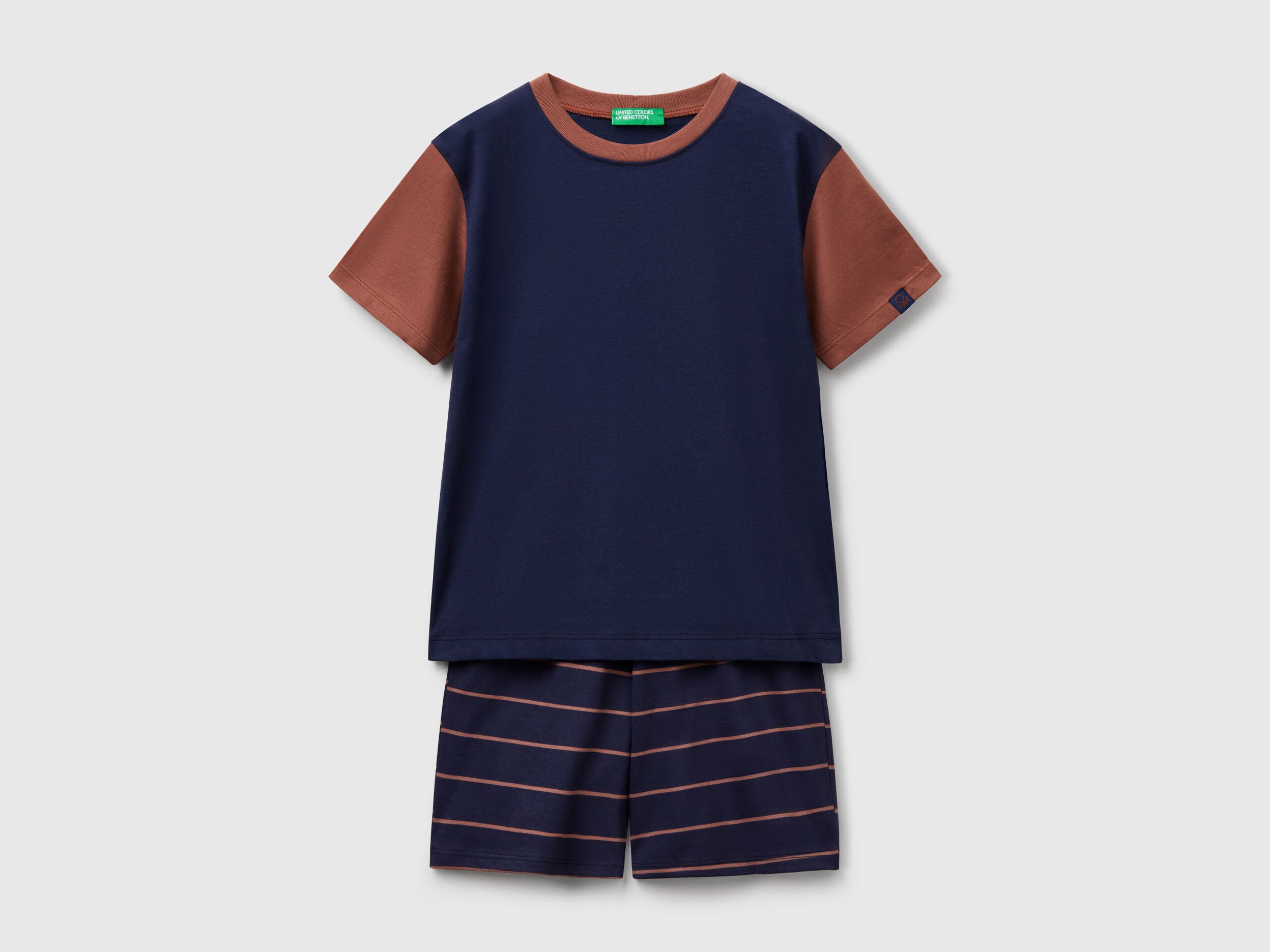 Benetton_Short Pyjamas in Pure Cotton_30960P08R_252_01