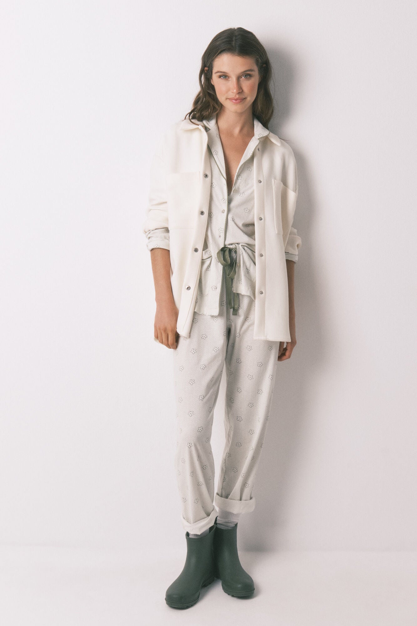 Women Secret_Ivory_Snoopy Long 100% Cotton Classic Pyjamas_3132127_96_03