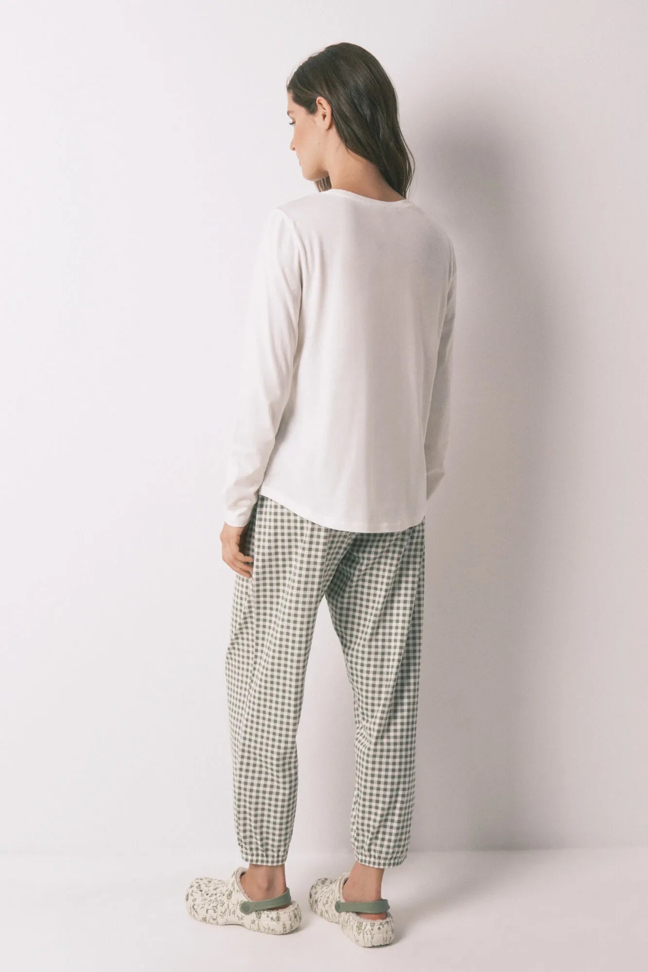 Women Secret_Ivory_Mafalda White 100% Cotton Long Pyjamas_3132136_96_05