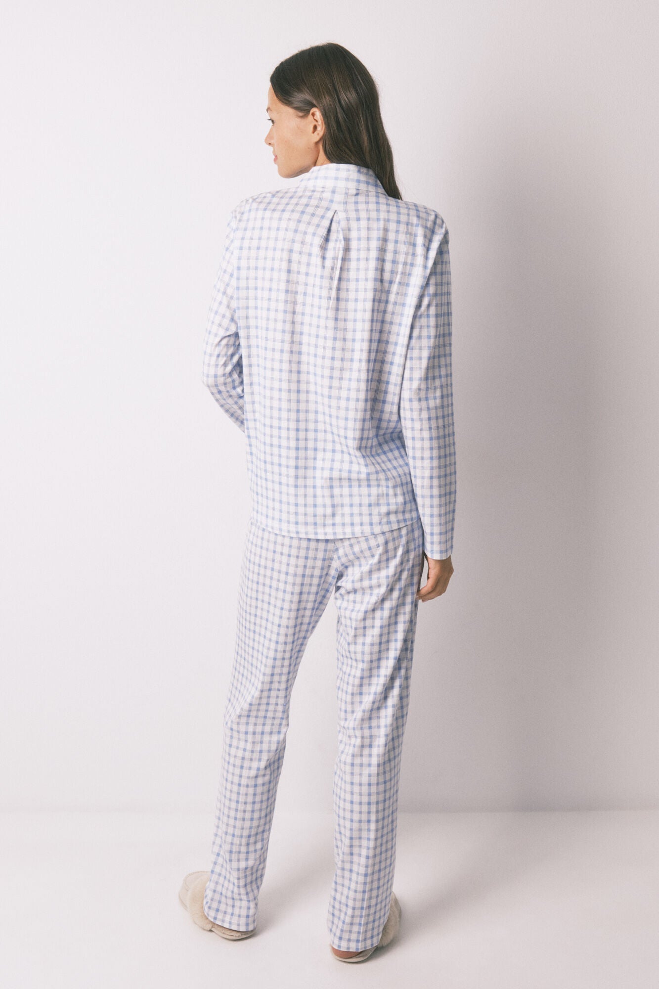 Women Secret_Blue Print_Blue Snoopy Cotton Classic Pyjamas_3132156_19_04