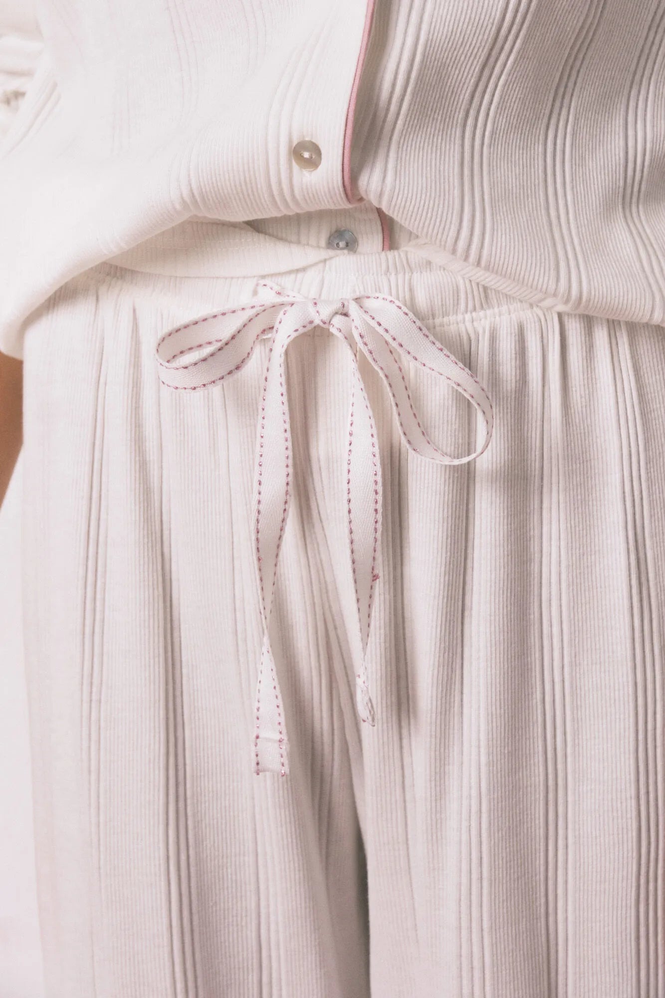 Women Secret_Ivory_White Striped Classic Pyjamas_3132249_96_06