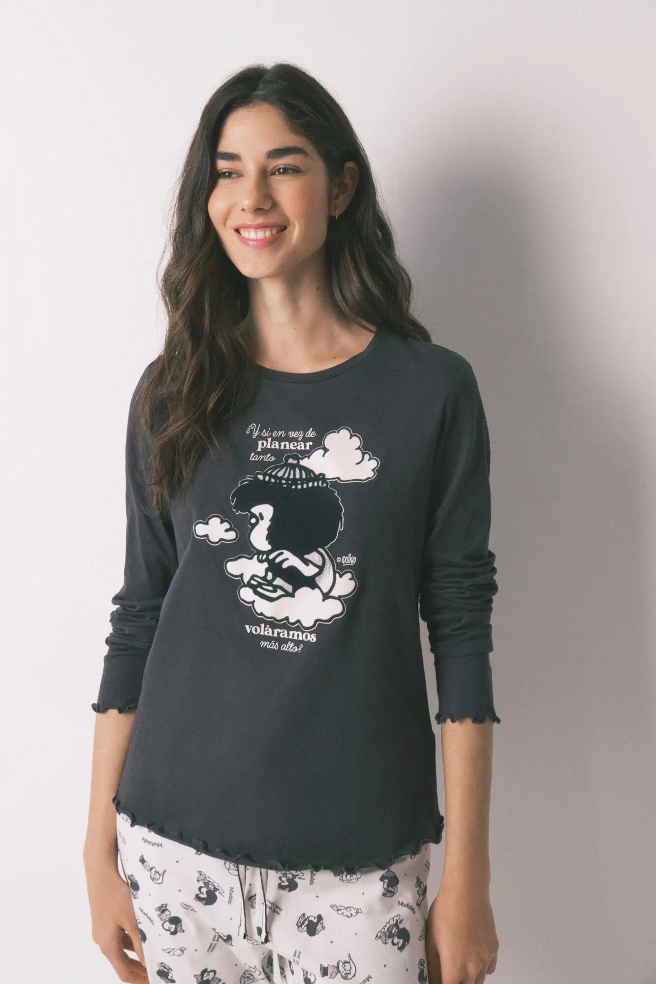 Women Secret_Charcoal Grey_Grey 100% Cotton Print Long Pyjamas Mafalda_3133476_40_03