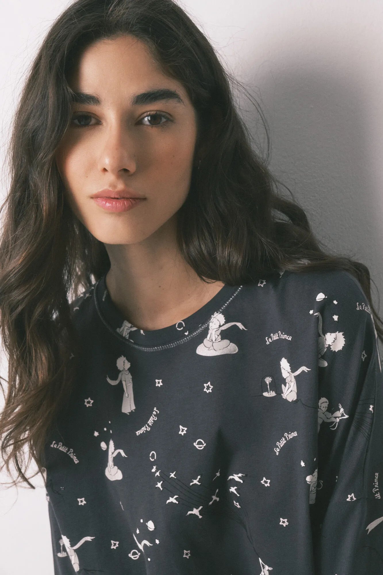 Women Secret_Grey_Grey 100% Cotton Long Pyjamas El Principito_3133477_40_03