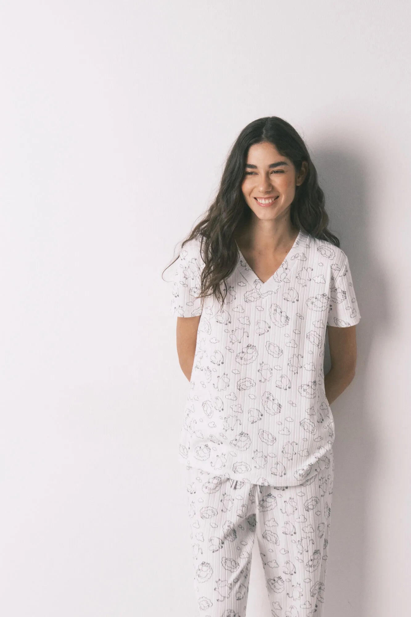 Women Secret_White Print_White Soft Ribbed Moomin Print Pyjamas_3133484_97_02