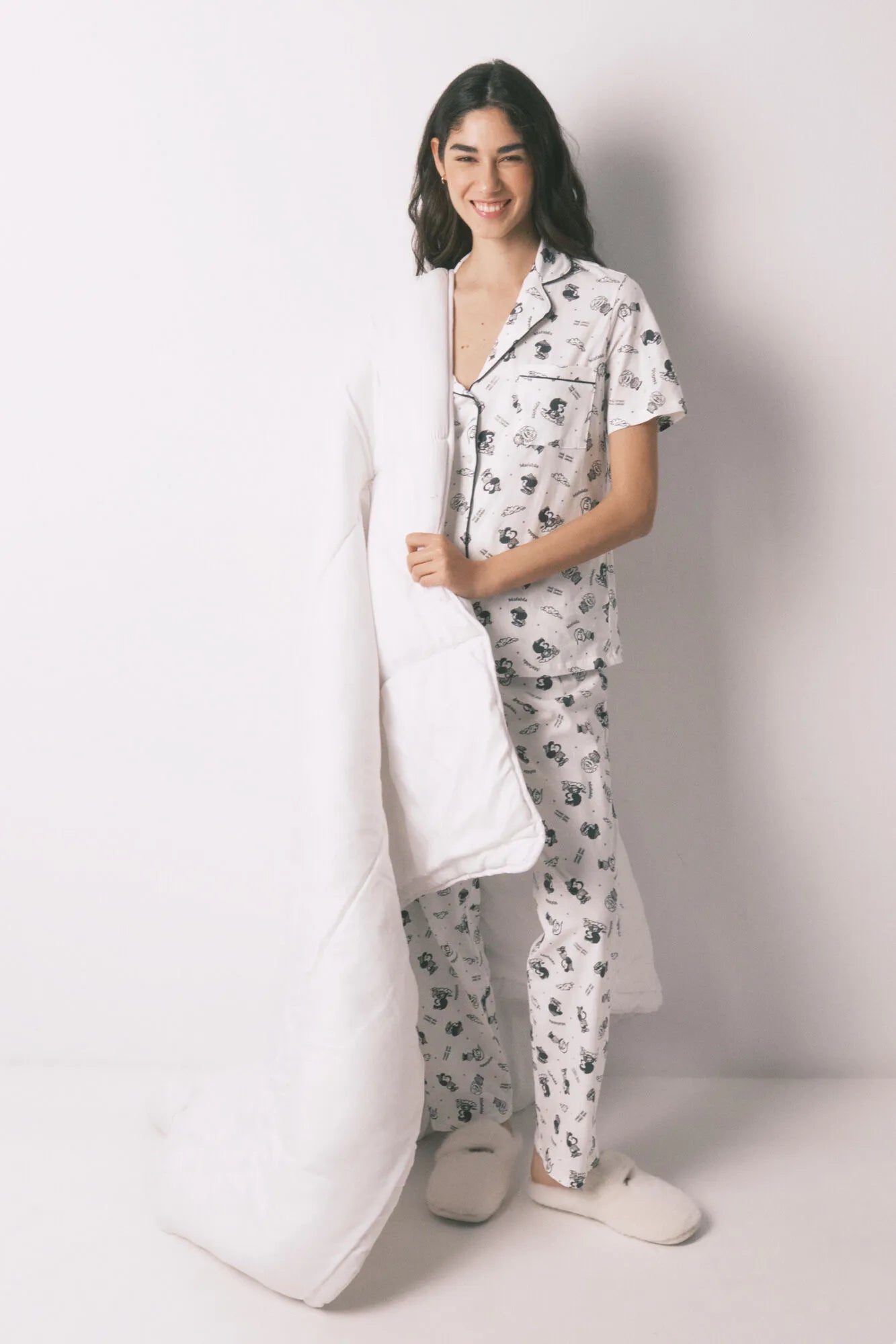Women Secret_White Print_White 100% Cotton Classic Pyjamas El Principito_3133490_97_01