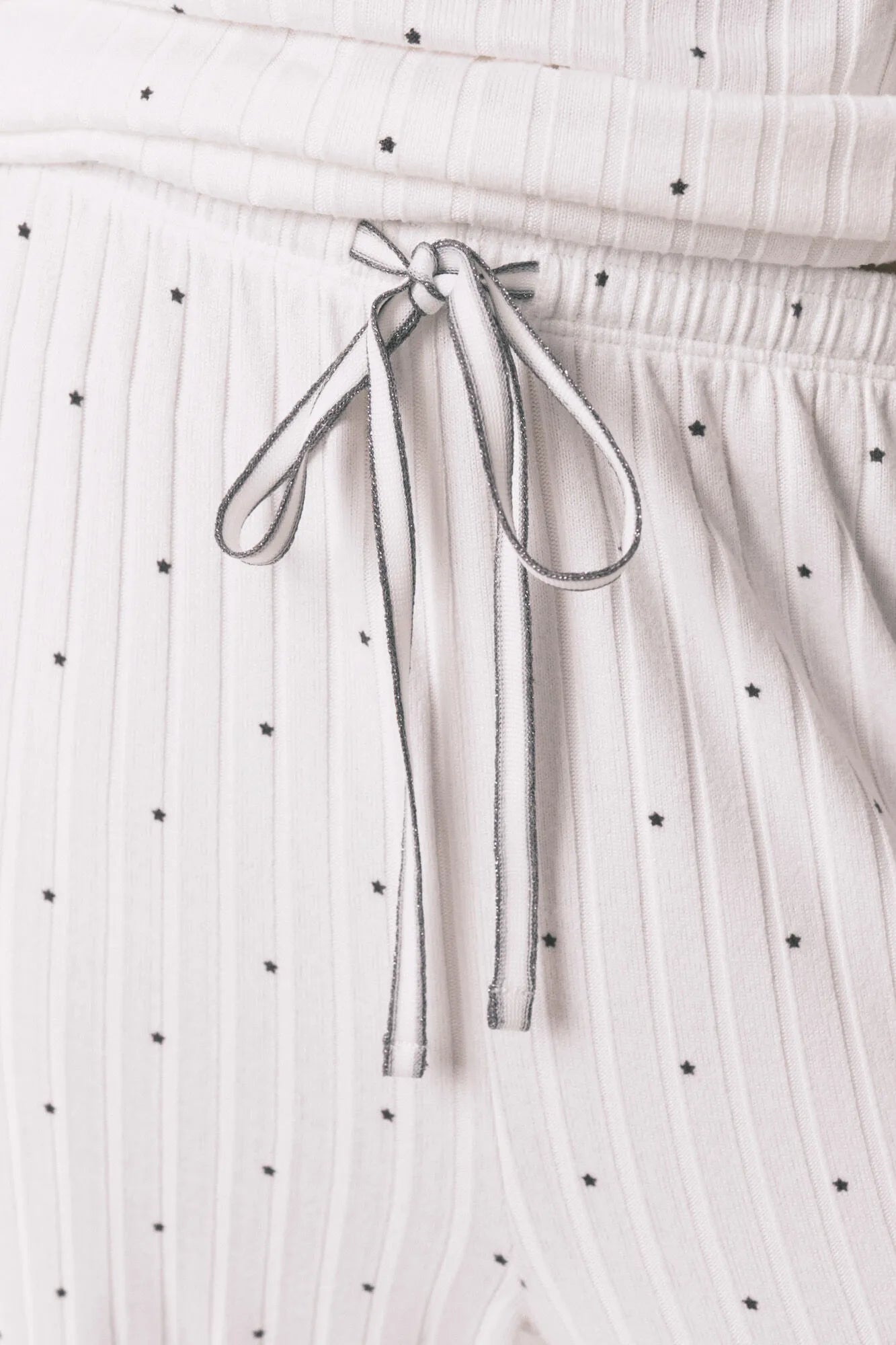 Women Secret_Ivory_White Ribbed Star Print Pyjamas_3133491_96_04