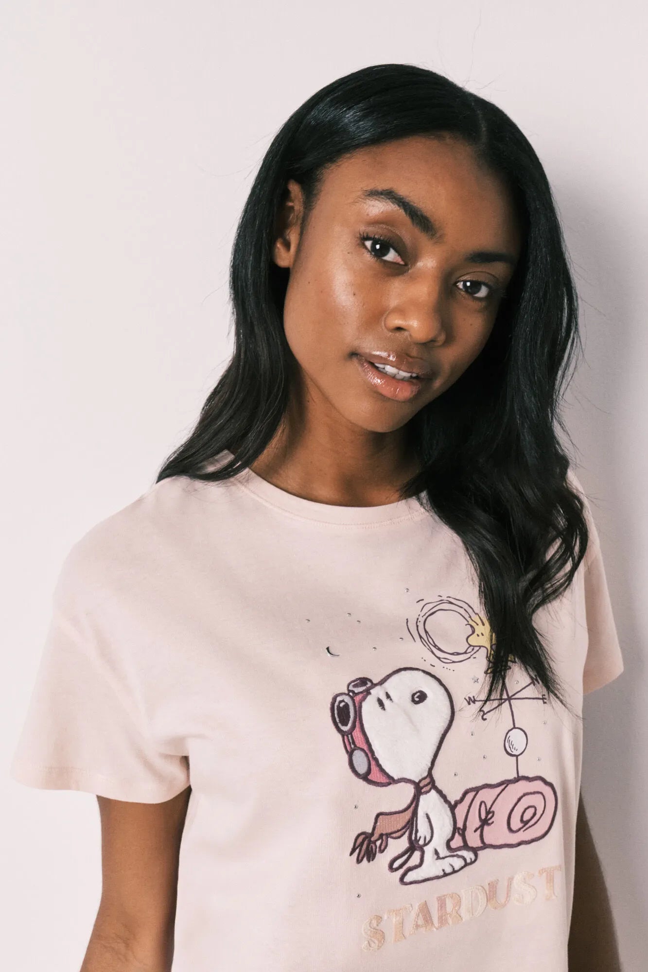 Women Secret Orange Women Cotton Short Sleeve Long Pyjamas Snoopy SKU: 3133502_64 Image 04