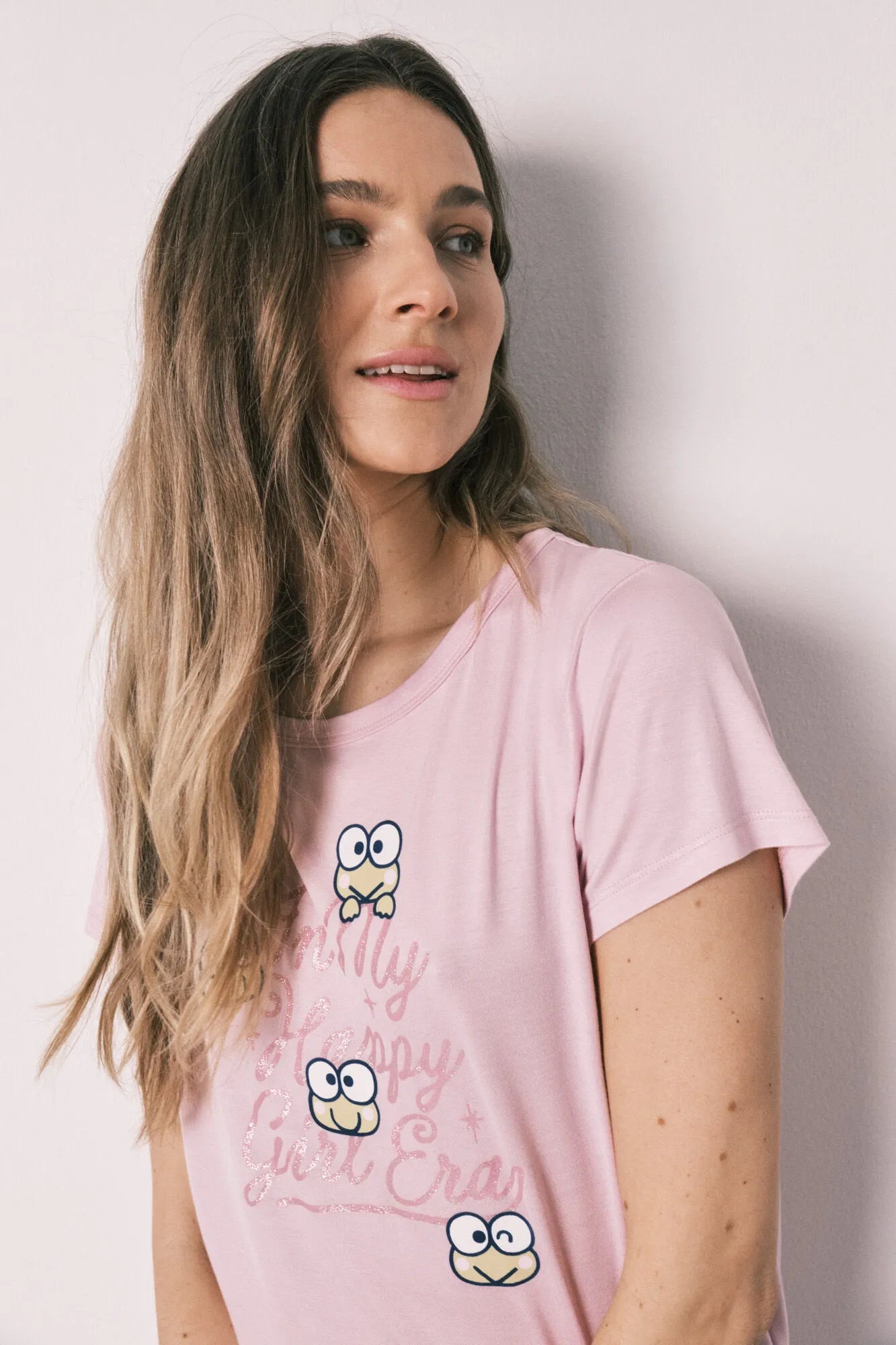 Women Secret Pink Women Patchwork Long Pyjamas Keroppi SKU: 3133510_72 Image 07