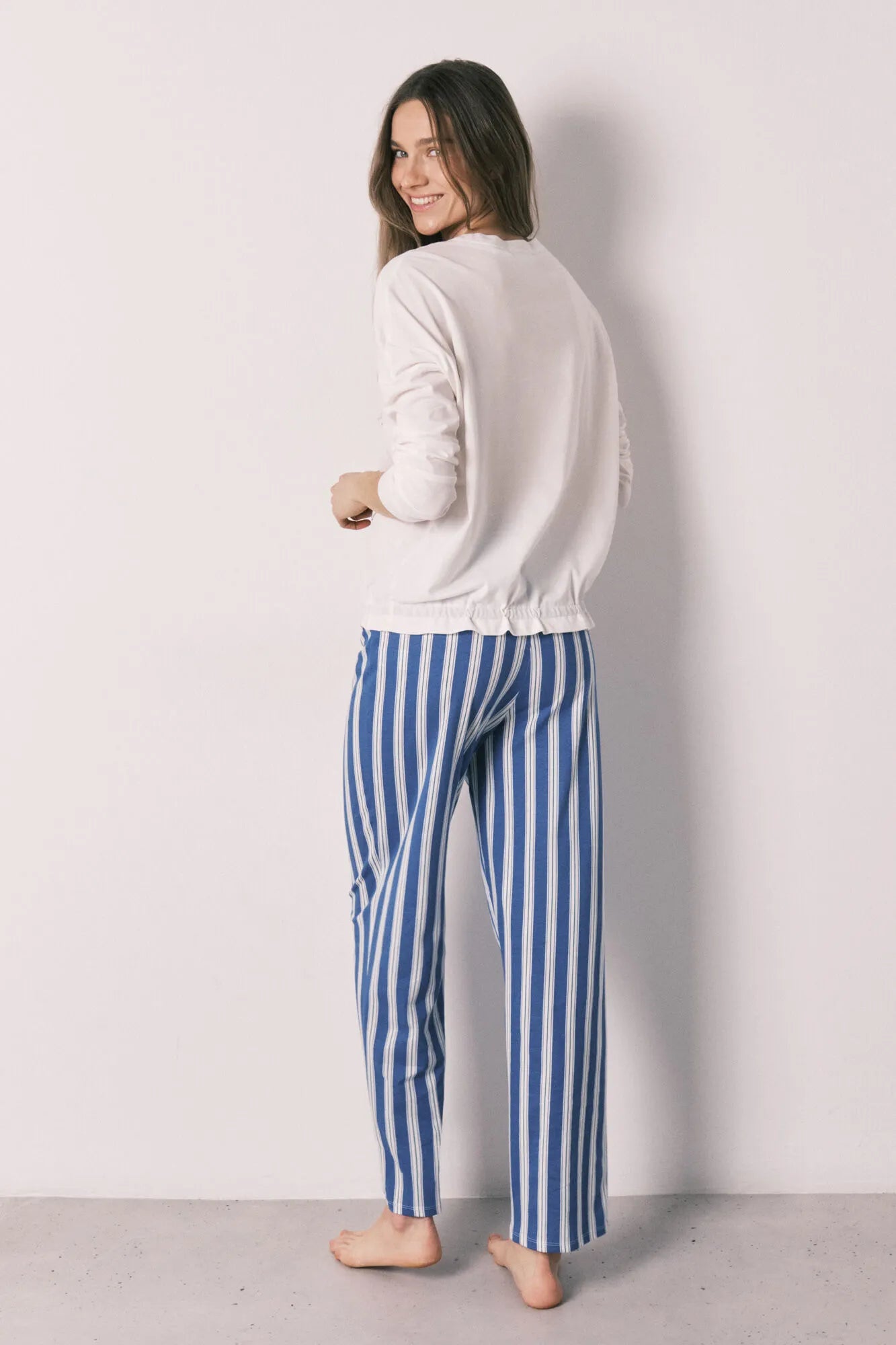 Women Secret Ivory Women Cotton Long Pyjamas Snoopy Happy SKU: 3133514_96 Image 06