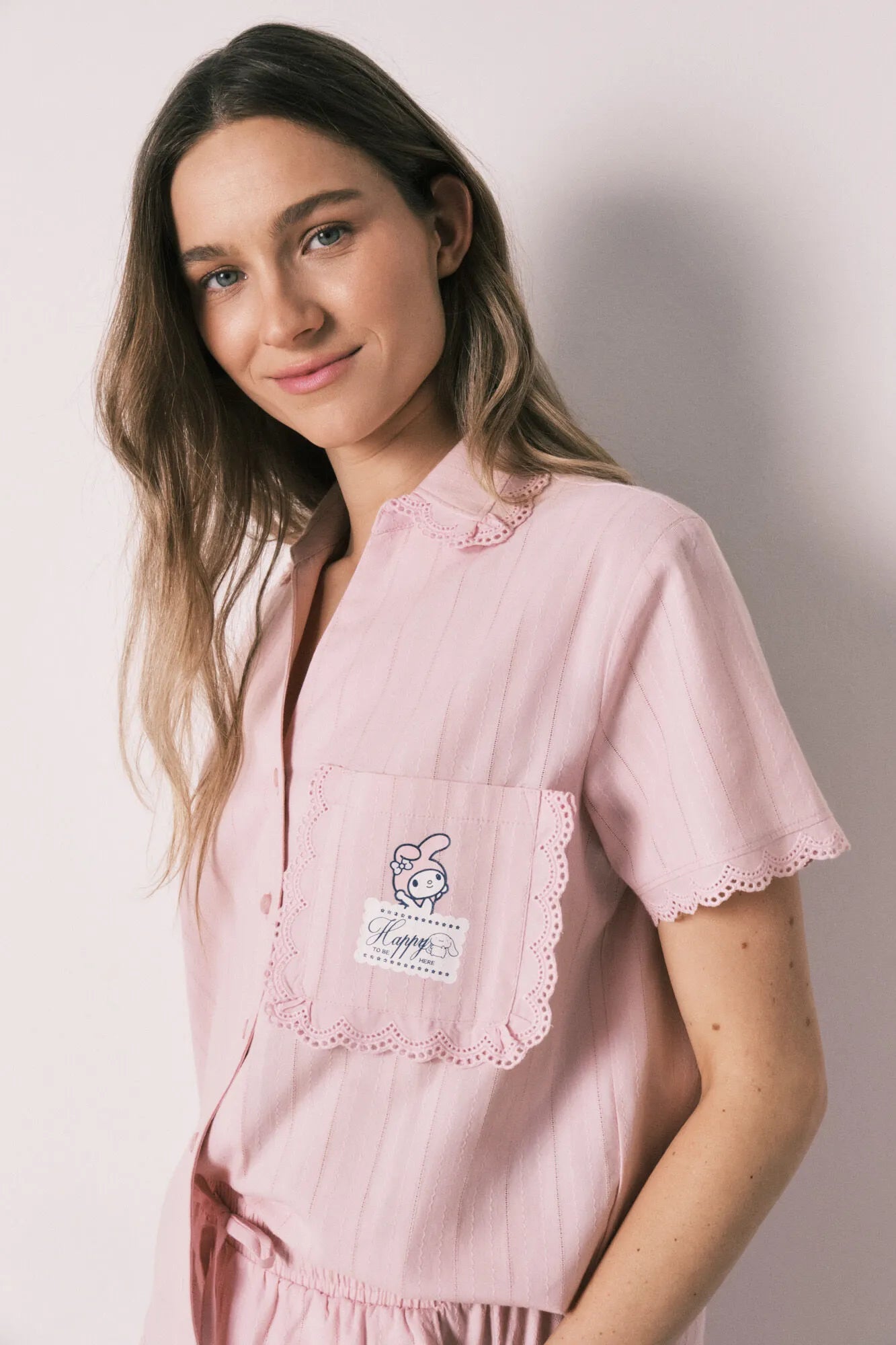 Women Secret Pink Women Cotton Classic Short Pyjamas My Melody SKU: 3133521_72 Image 02