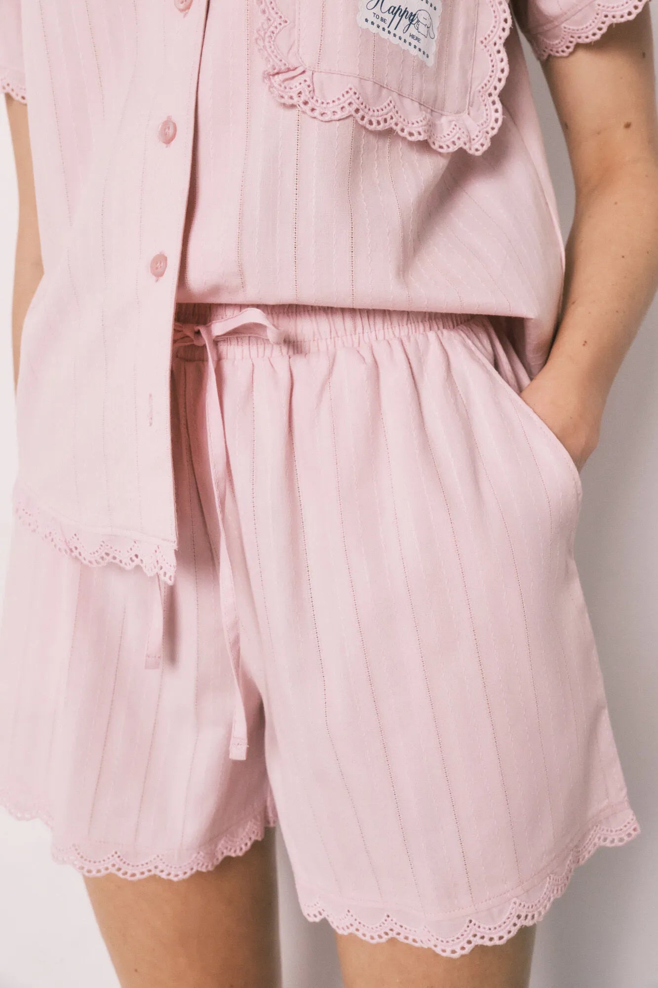 Women Secret Pink Women Cotton Classic Short Pyjamas My Melody SKU: 3133521_72 Image 05