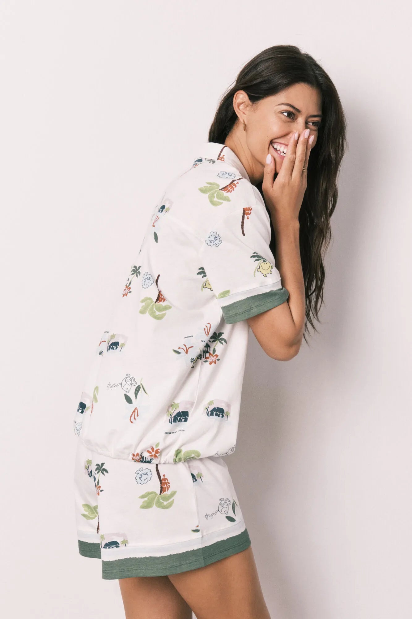Women Secret Ivory Women Little Missª Short Classic Pyjamas SKU: 3133524_96 Image 06