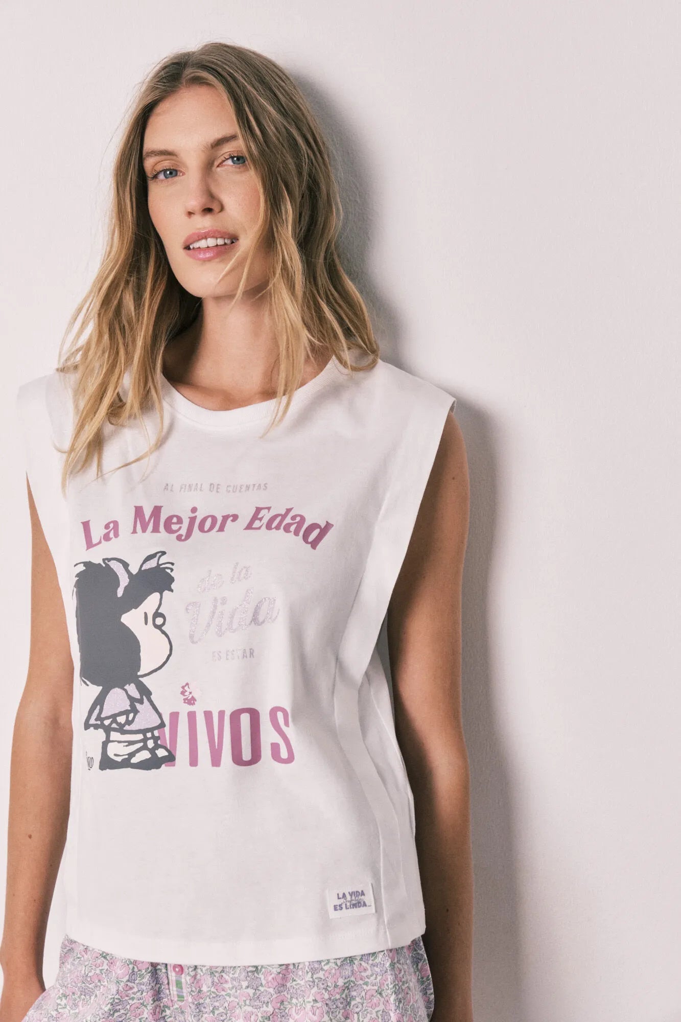 Women Secret Ivory Women Mafalda Cotton Short Pyjamas SKU: 3133527_96 Image 03