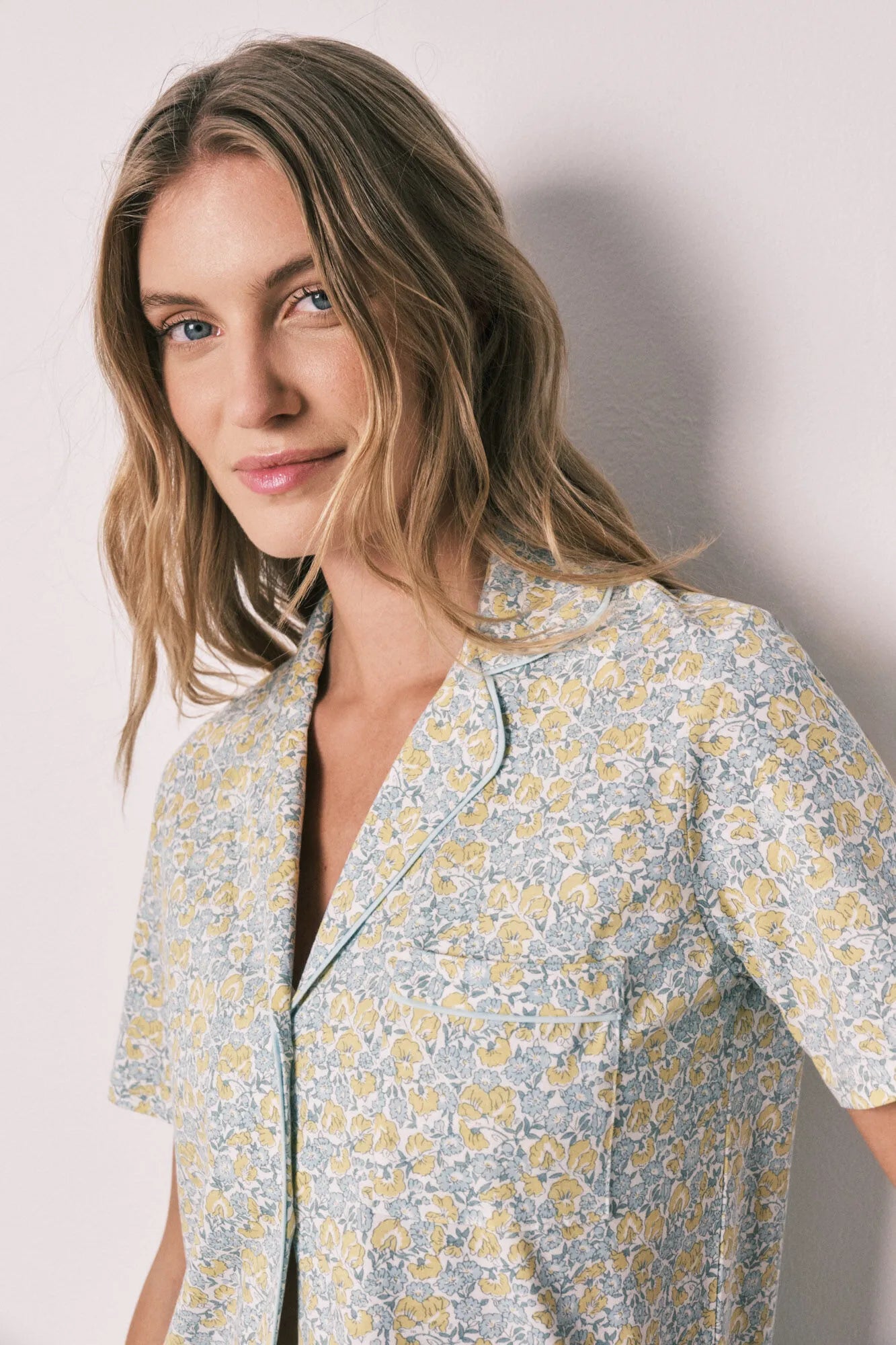 Women Secret Yellow Print Women Floral Cotton Classic Long Pyjamas SKU: 3133530_09 Image 05
